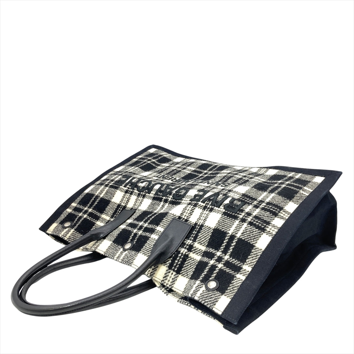 Saint Laurent Silver Cotton Leather Tote Bag (Pre-Owned)