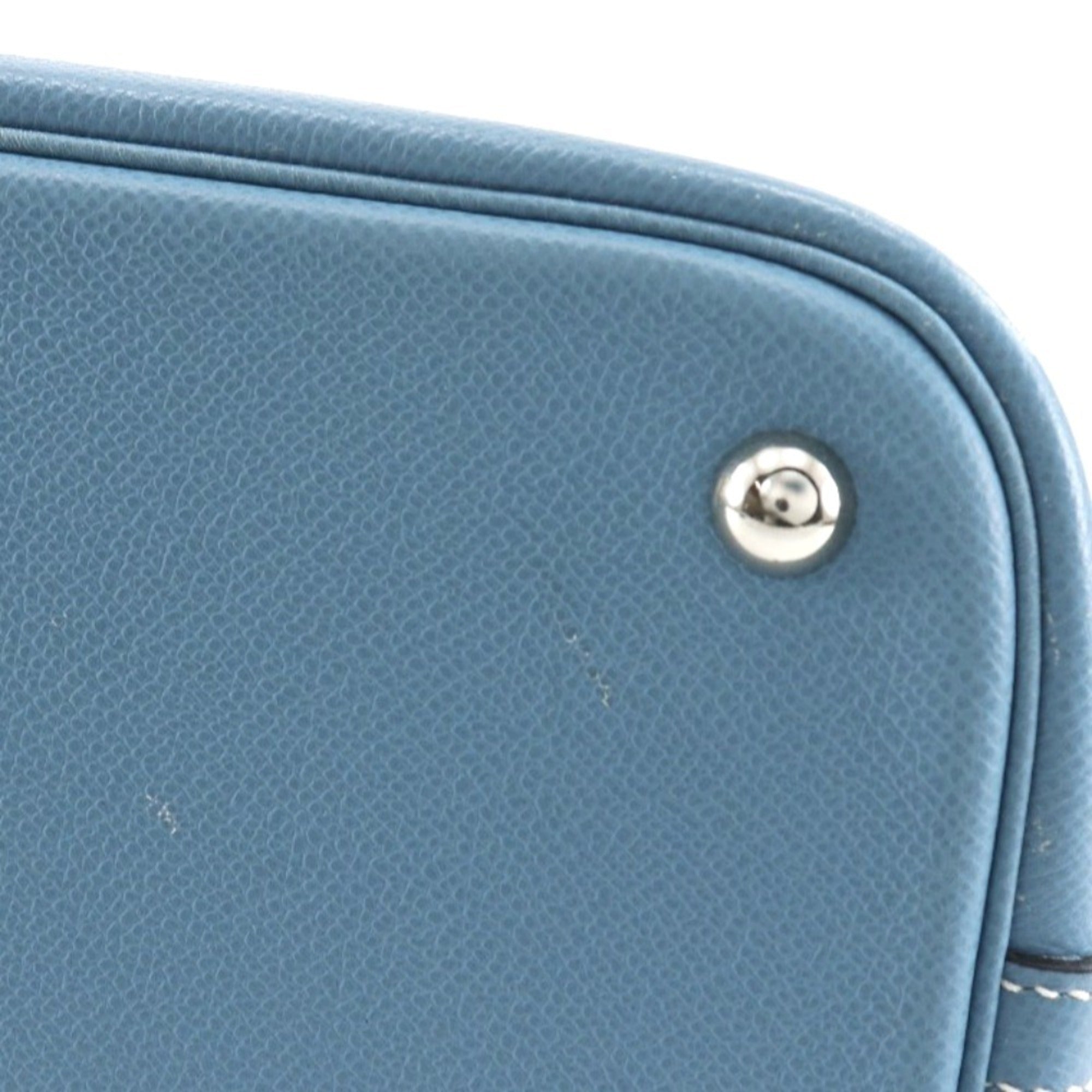 Hermes Bolide Blue Jean Epsom Leather Handbag (Pre-Owned)