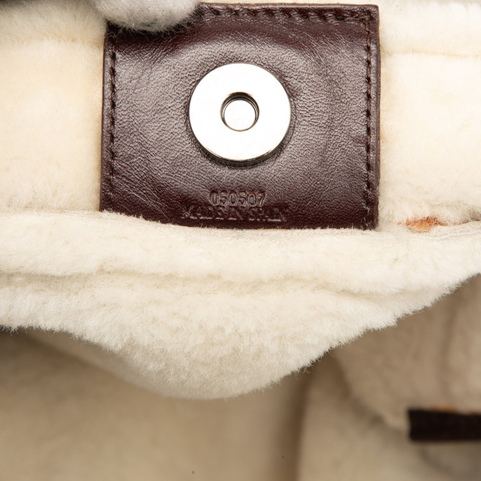 Loewe Beige Brown Leather Shoulder Bag (Pre-Owned)