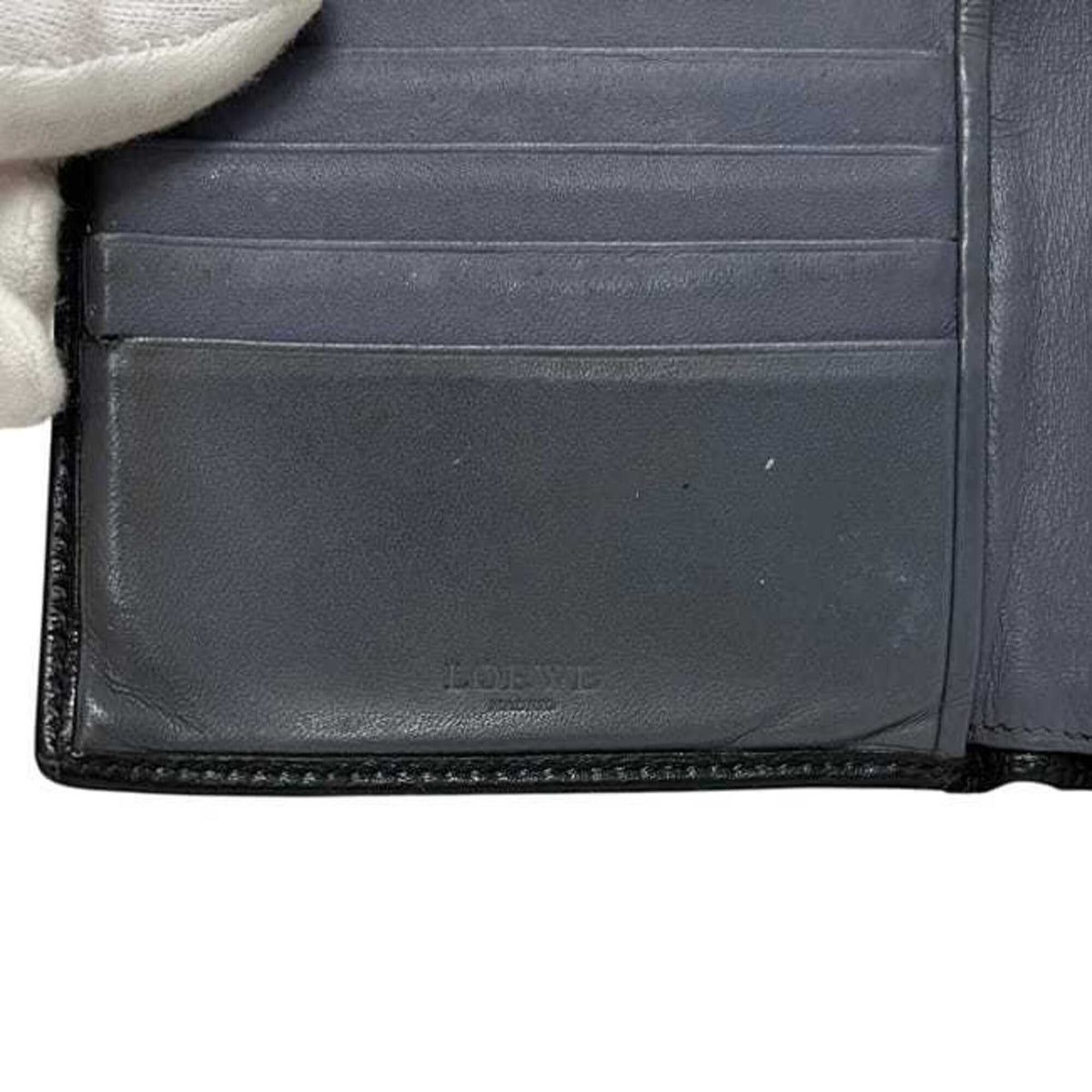 Loewe Black Leather Wallet (Bi-Fold) (Pre-Owned)