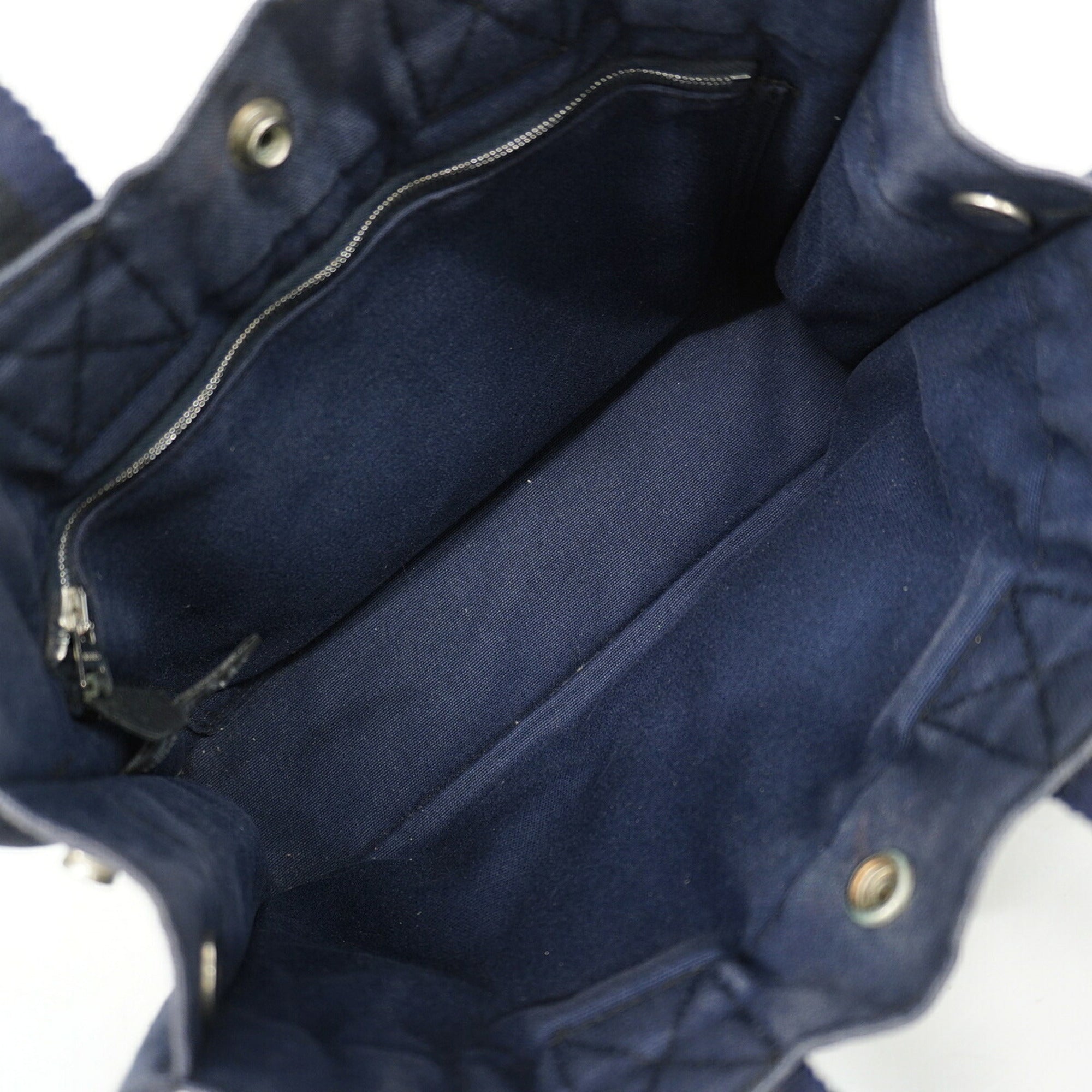Hermes Black Canvas Tote Bag (Pre-Owned)