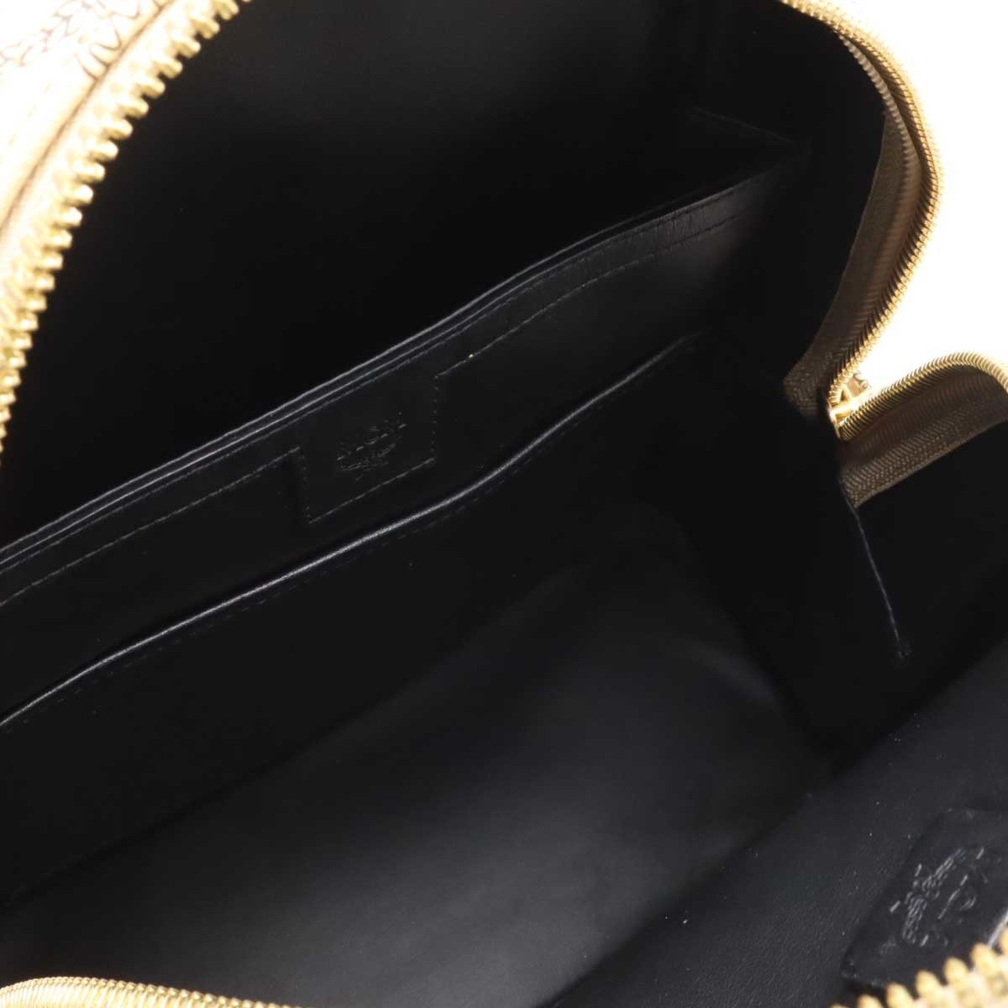 Mcm Beige Leather Backpack (Pre-Owned)