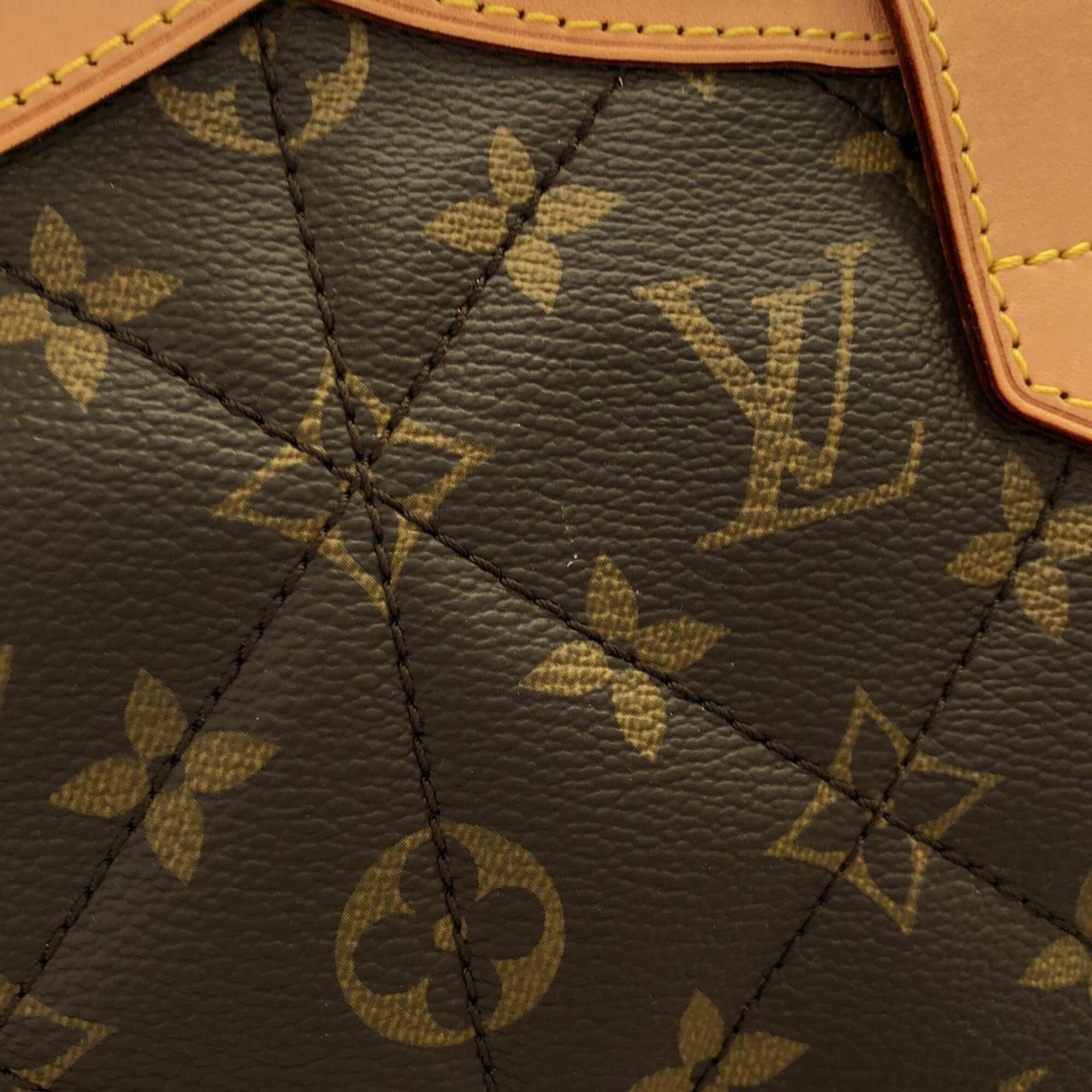 Louis Vuitton Brown Coated Canvas Handbag Shoulder Bag (Pre-Owned)