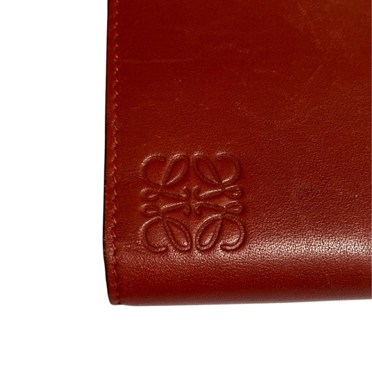 Loewe Red Color Wallet (Bi-Fold) (Pre-Owned)