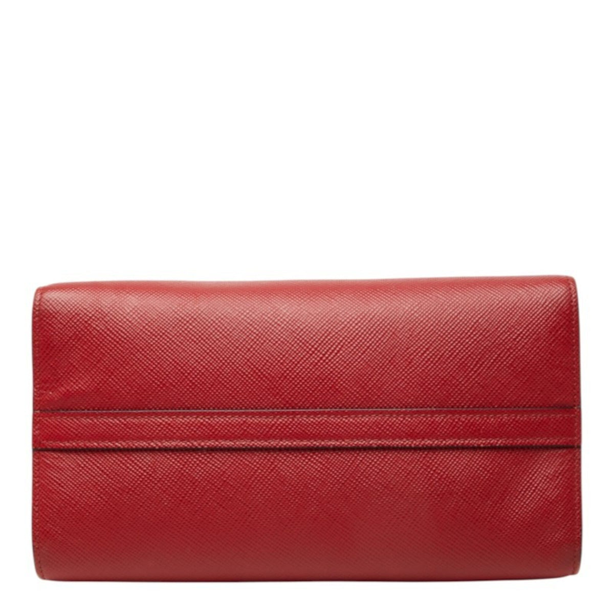 Prada Red Color Leather Handbag Shoulder Bag (Pre-Owned)