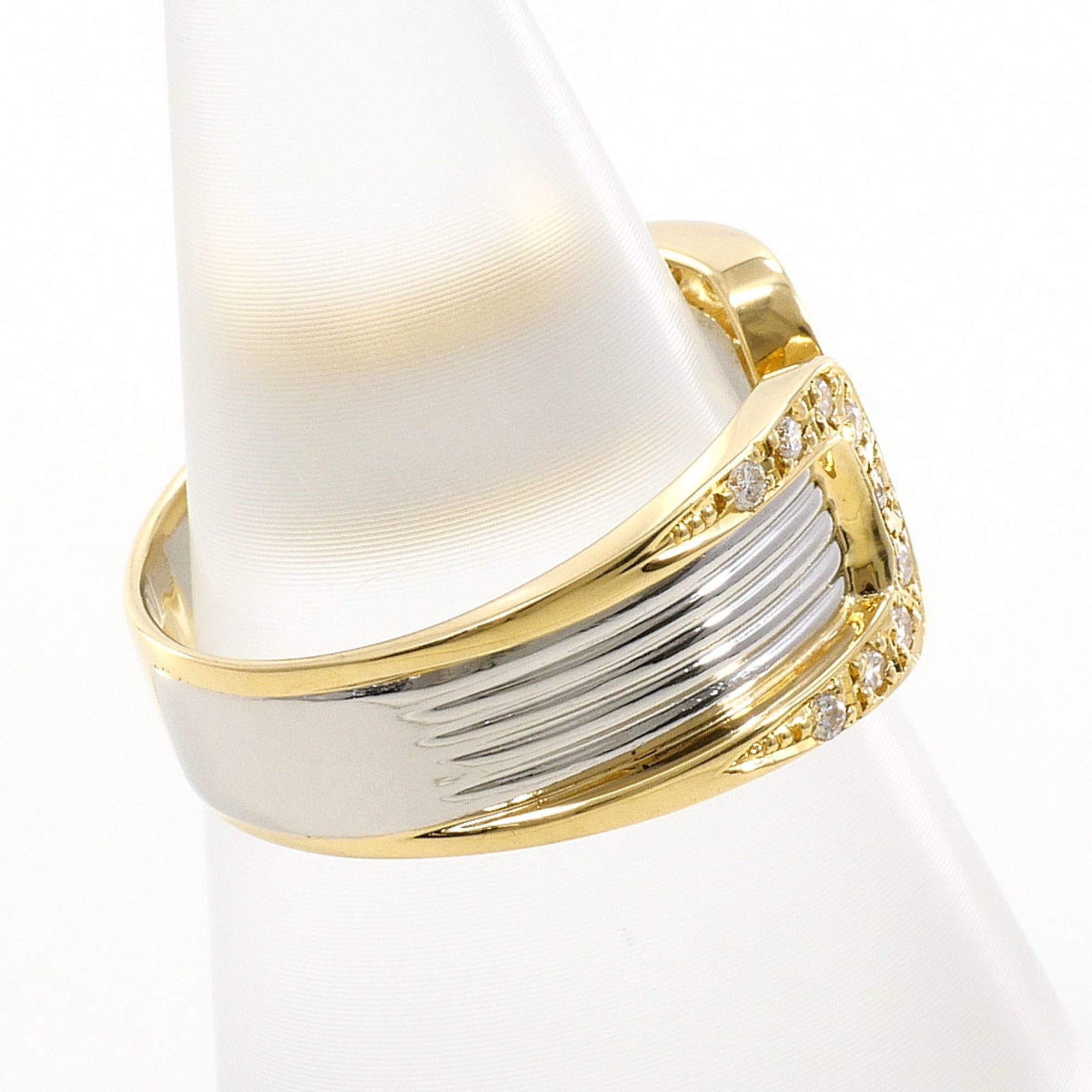 Unbranded Platinum Yellow Gold Yellow Gold (18K) Platinum 900 Band Ring (Pre-Owned)