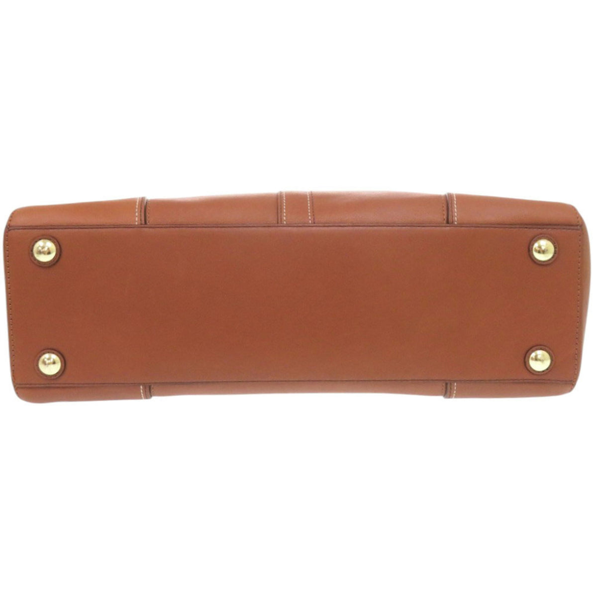 Coach Brown Leather Handbag Tote Bag (Pre-Owned)