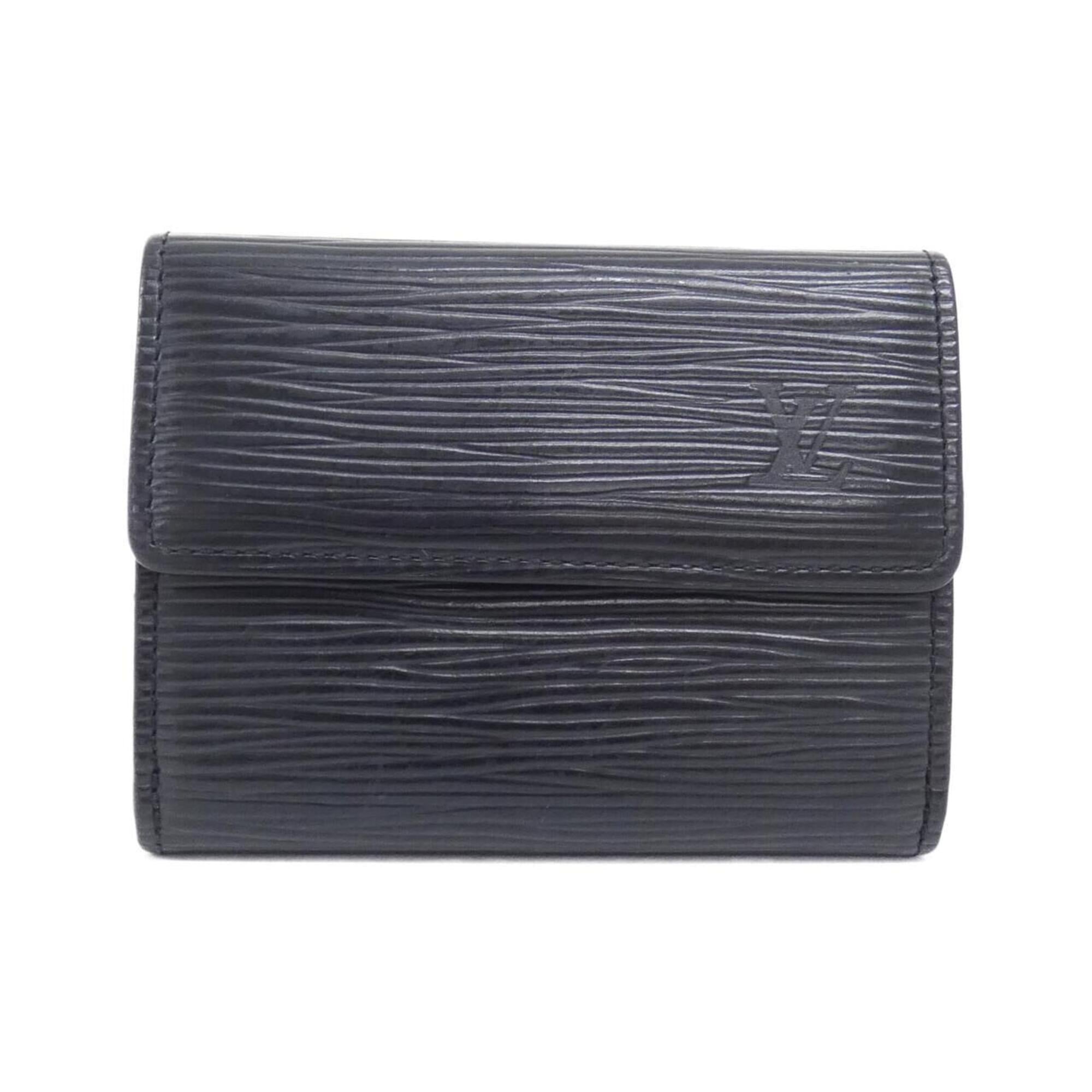 Louis Vuitton Black Leather Coin Purse/Coin Case (Pre-Owned)