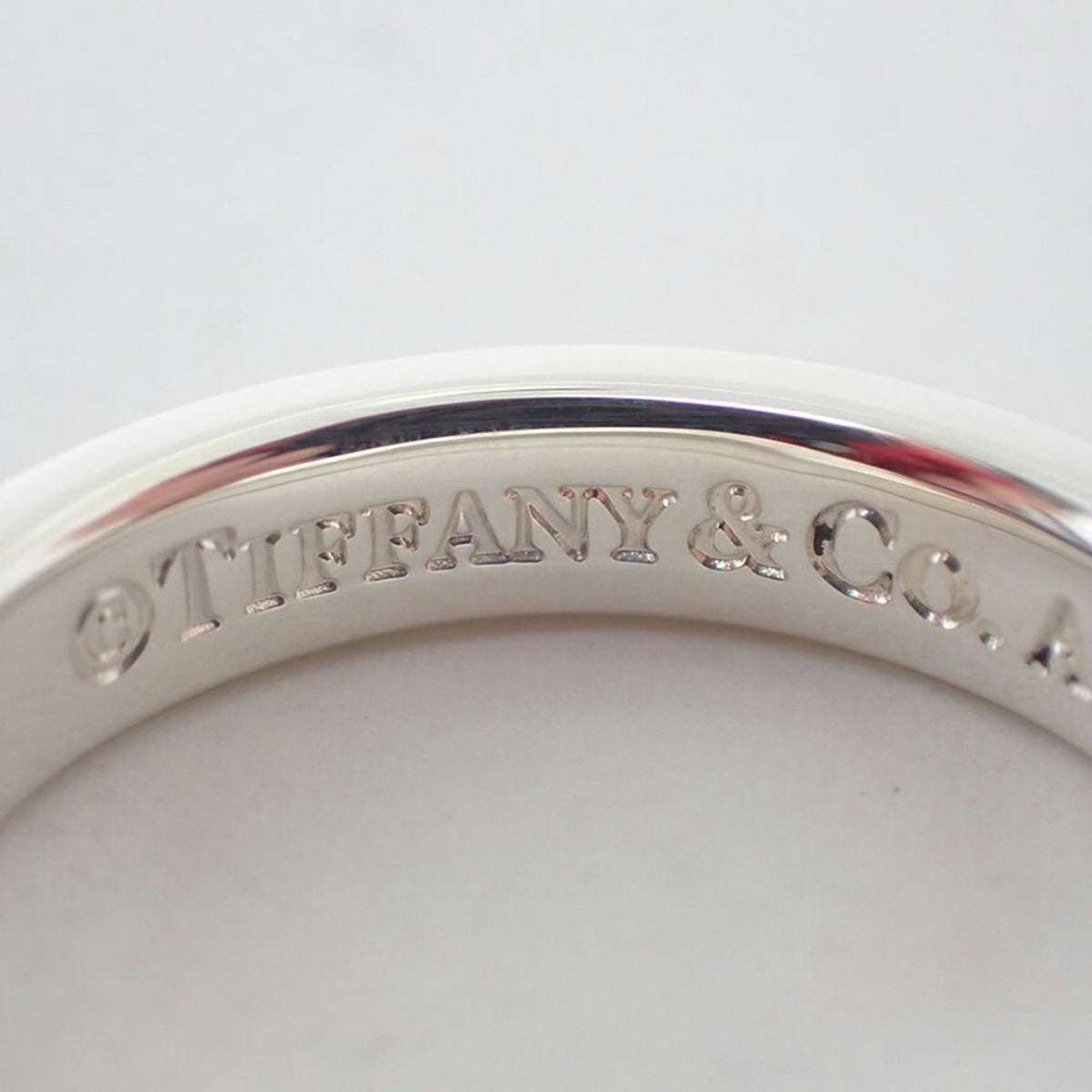 Tiffany Sterling Silver 925 Band Ring (Pre-Owned)