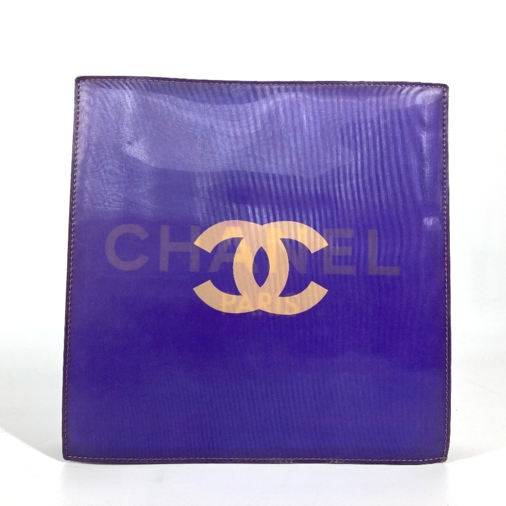 Chanel Purple Pvc Leather Shoulder Bag (Pre-Owned)