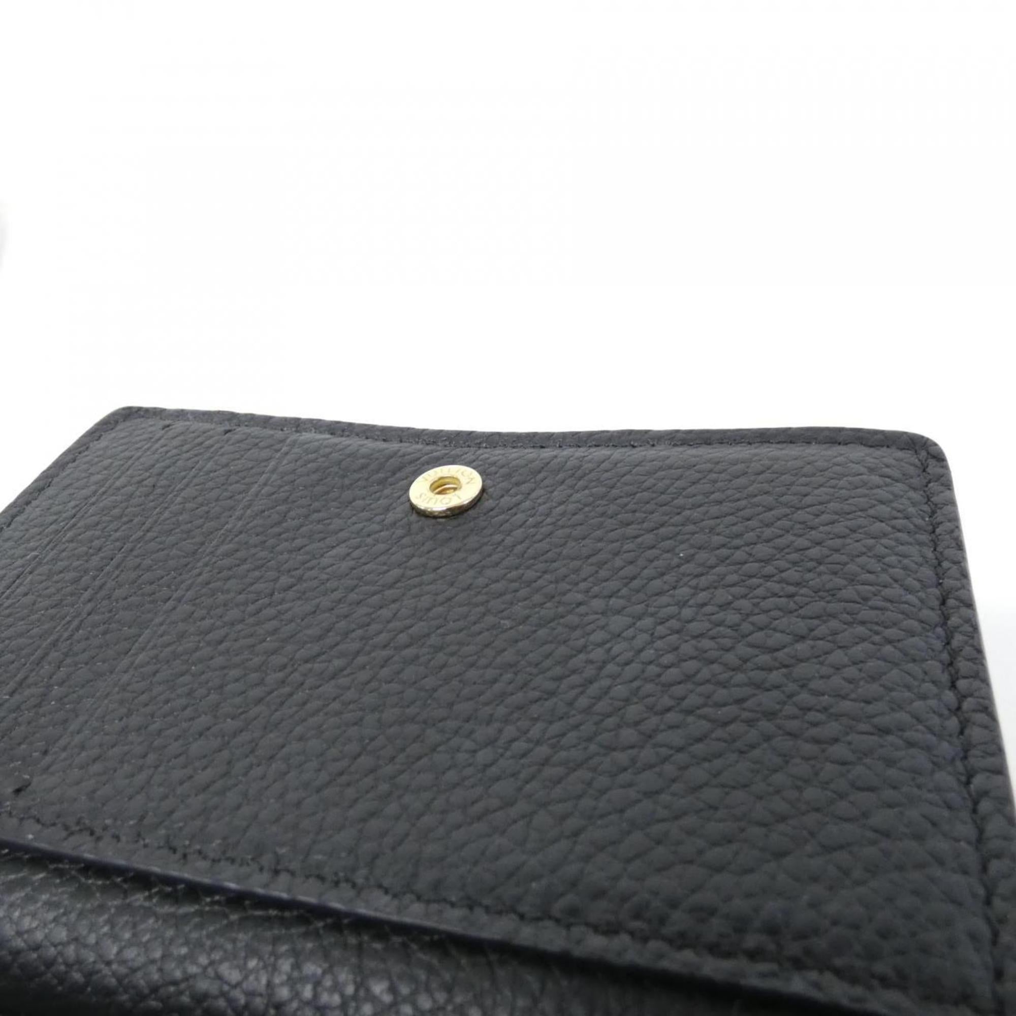 Louis Vuitton Black Leather Wallet (Bi-Fold) (Pre-Owned)