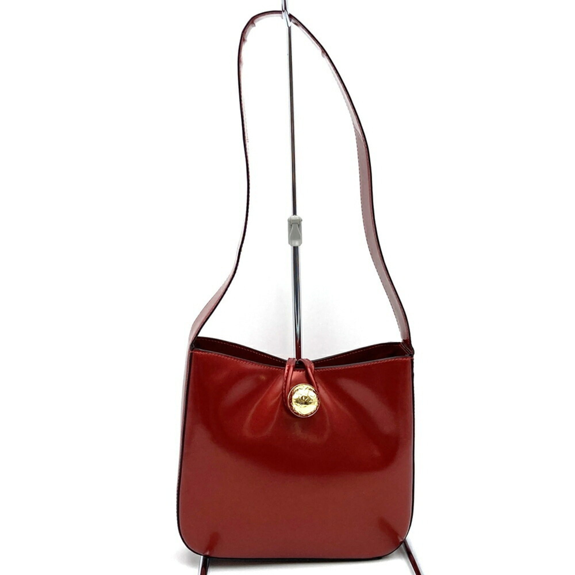Celine Red Color Leather Handbag Shoulder Bag (Pre-Owned)