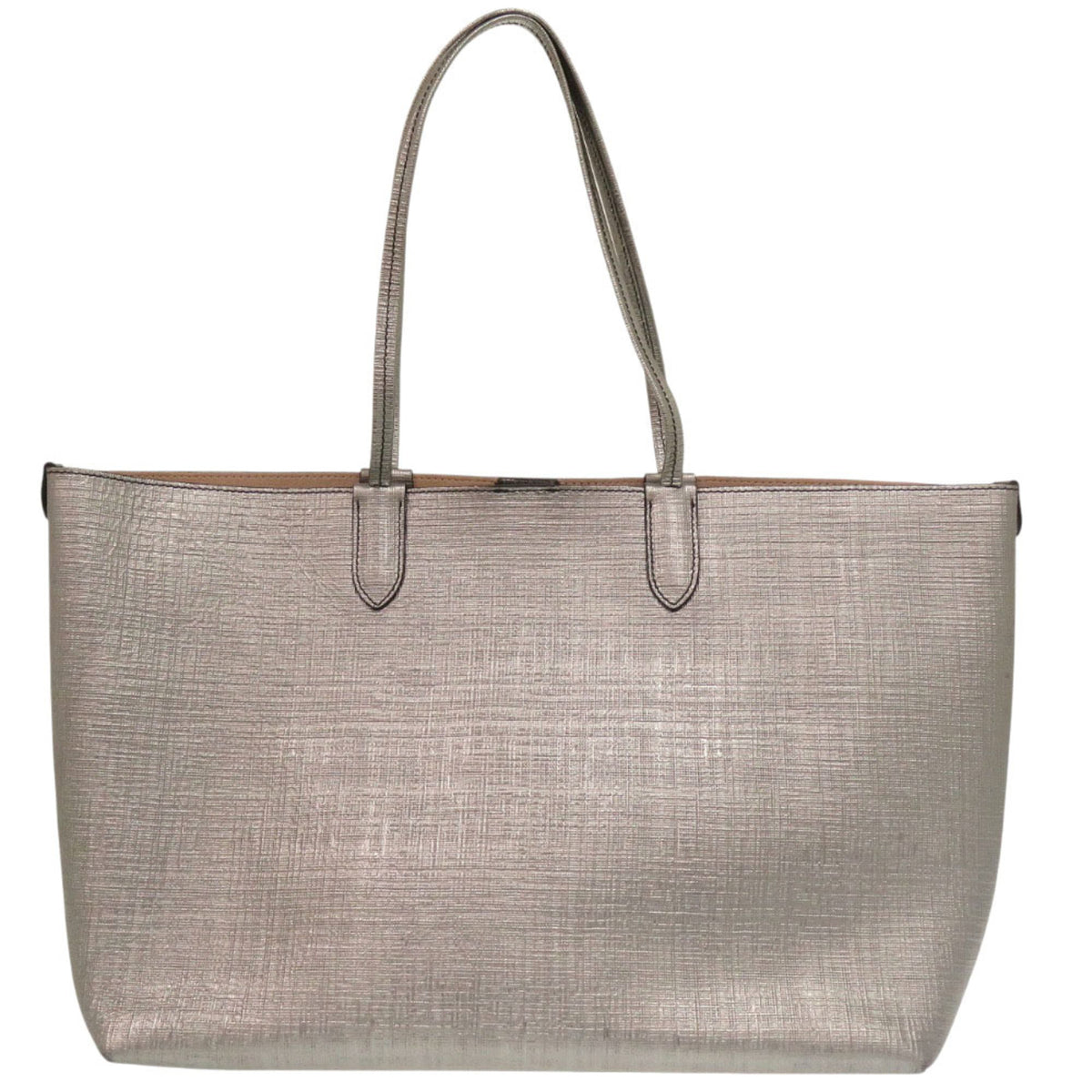 Alexander Mcqueen Silver Pouch Tote Bag (Pre-Owned)