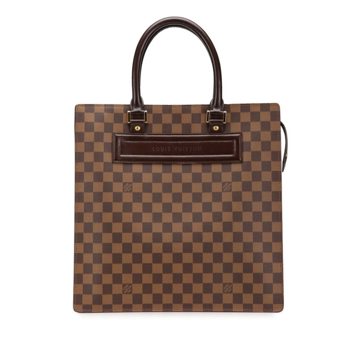 Louis Vuitton Brown Pvc Leather Handbag Tote Bag (Pre-Owned)