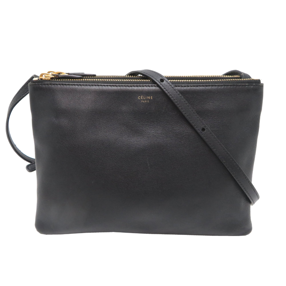 Celine Black Leather Shoulder Bag (Pre-Owned)
