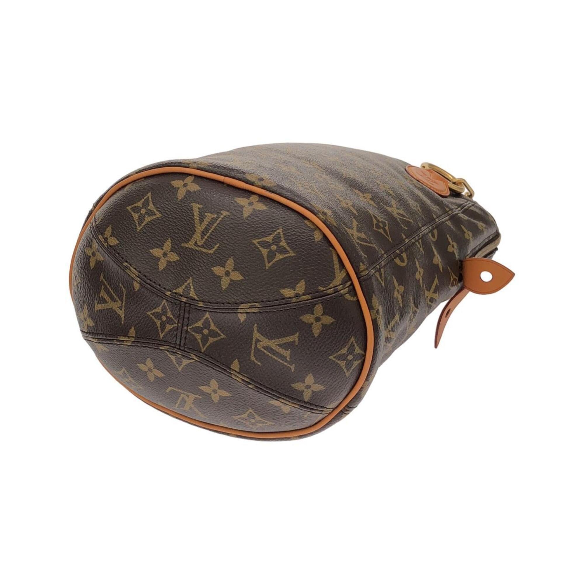 Louis Vuitton Marron Coated Canvas Handbag Shoulder Bag (Pre-Owned)