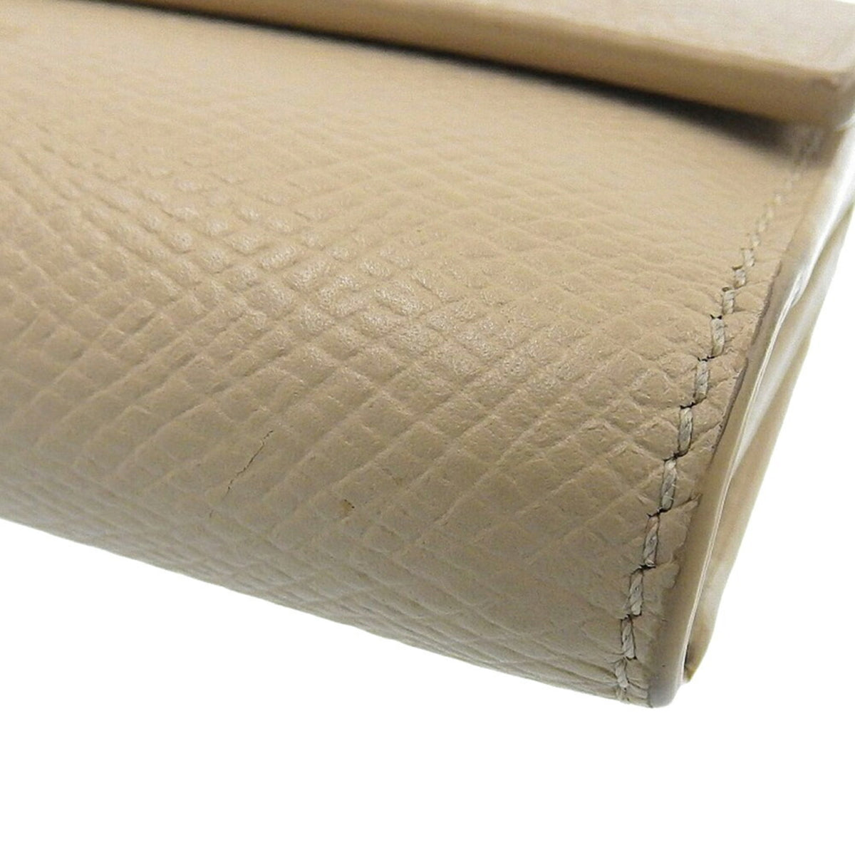 Celine Beige Leather Wallet (Tri-Fold) (Pre-Owned)