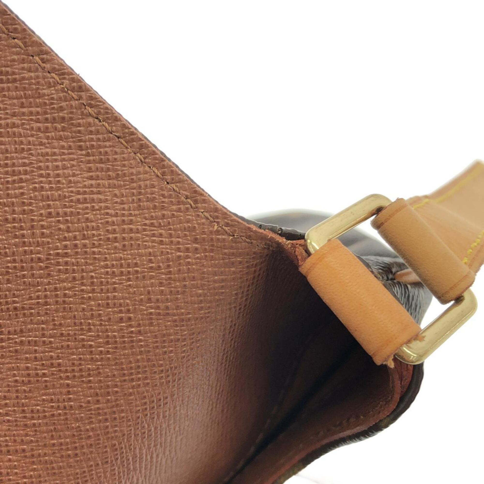 Louis Vuitton Monogram Marron Coated Canvas Shoulder Bag (Pre-Owned)