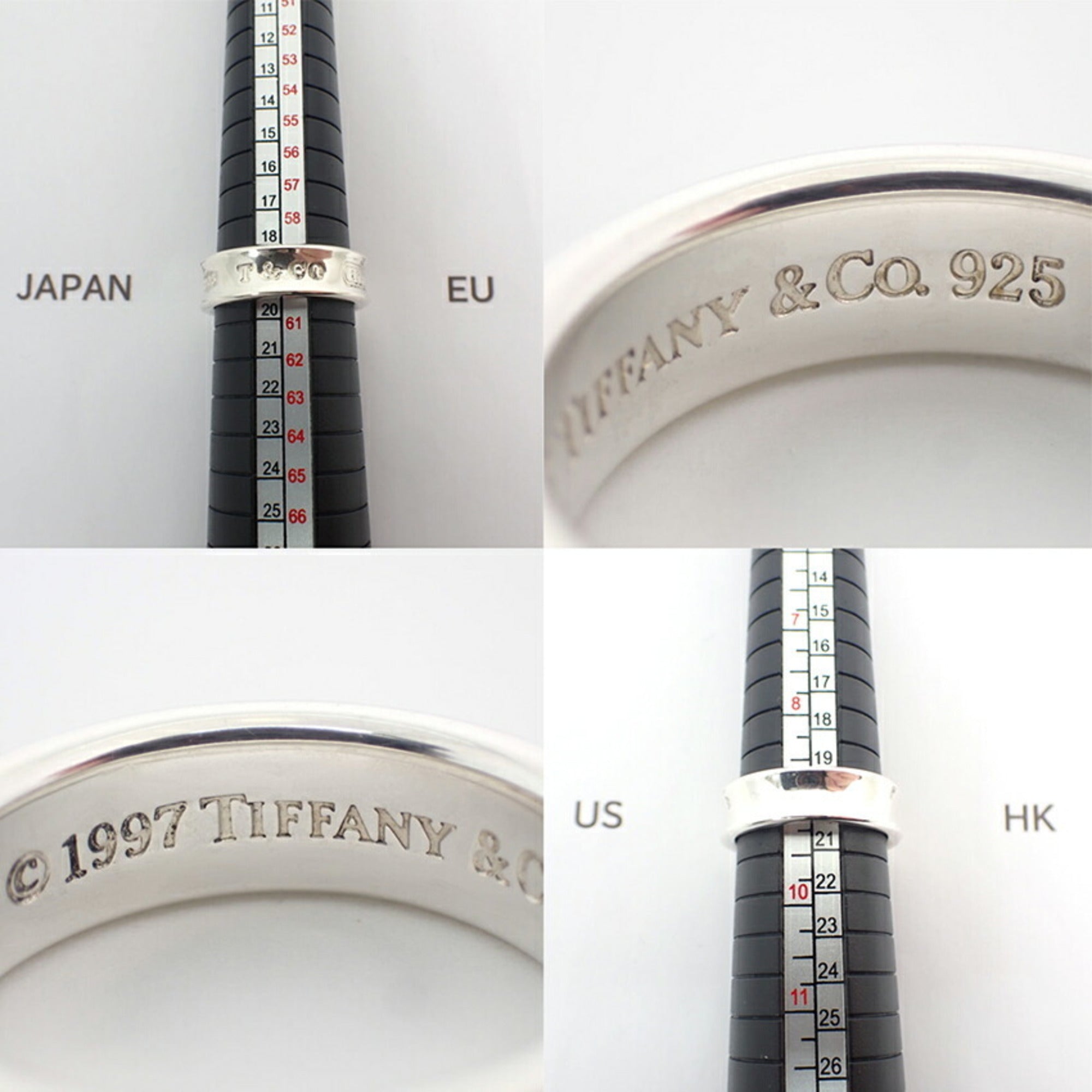 Tiffany Sterling Silver 925 Band Ring (Pre-Owned)