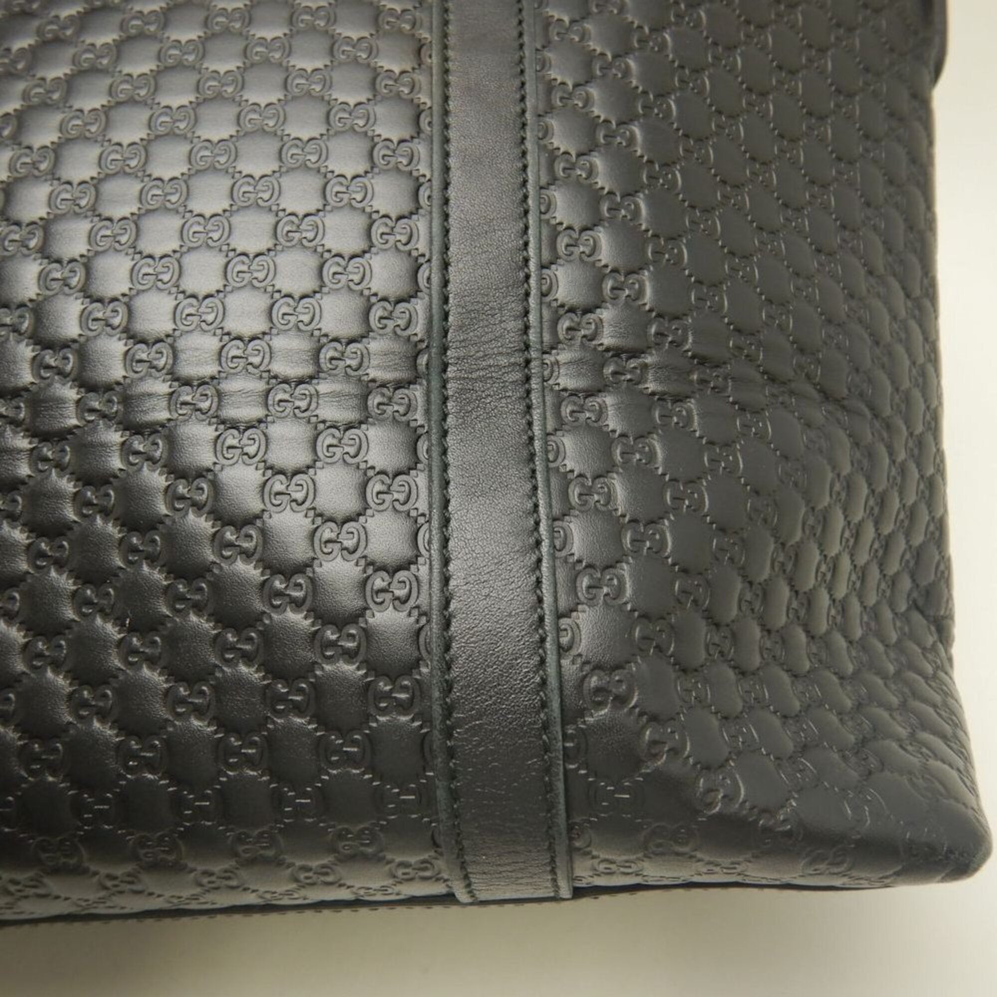 Gucci Microguccissima Black Leather Tote Bag (Pre-Owned)