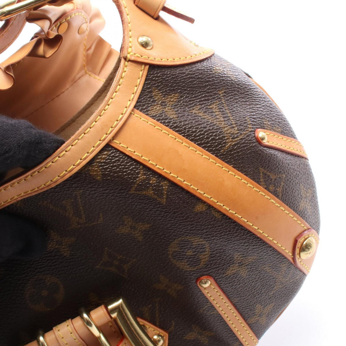 Louis Vuitton Brown Pvc Leather Handbag Shoulder Bag (Pre-Owned)