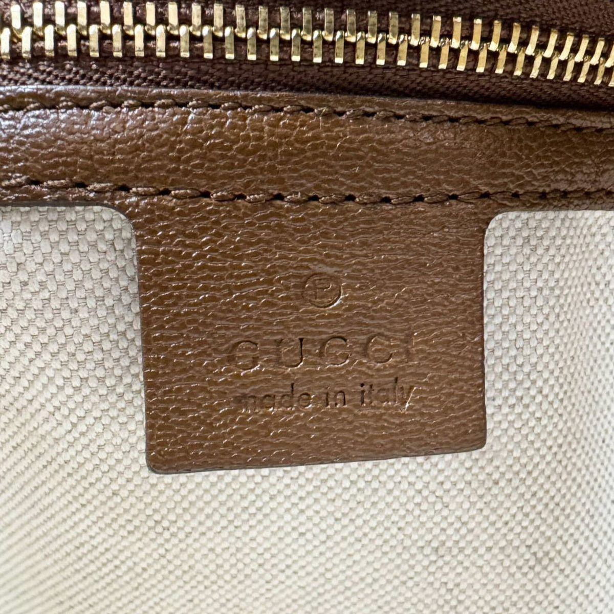 Gucci Brown Gg Canvas Leather Handbag (Pre-Owned)