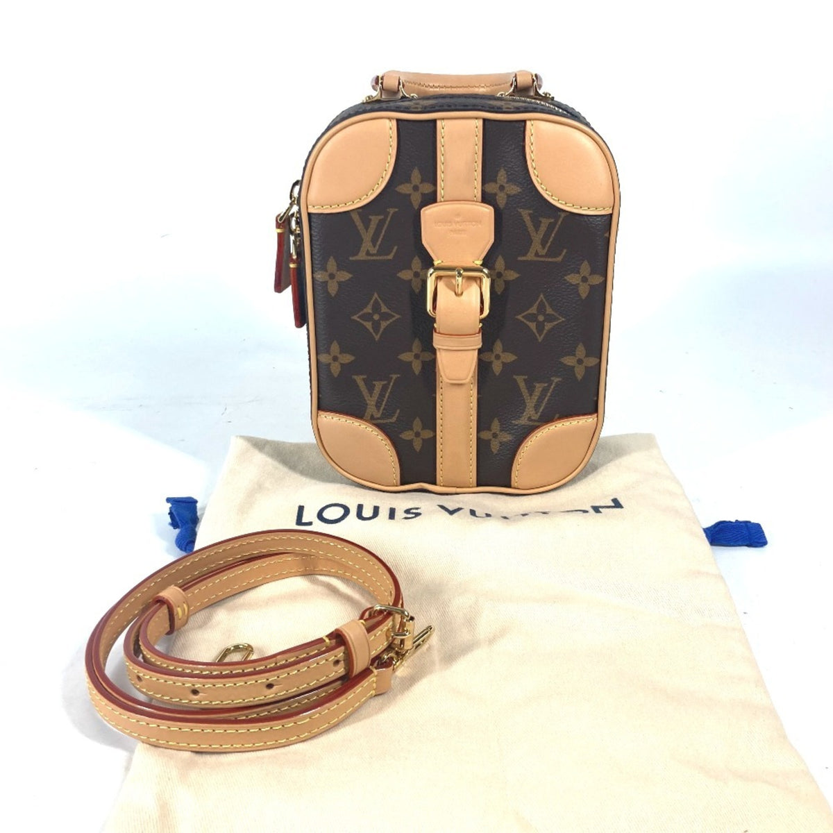 Louis Vuitton Brown Monogram Handbag Pochette Shoulder Bag (Pre-Owned)