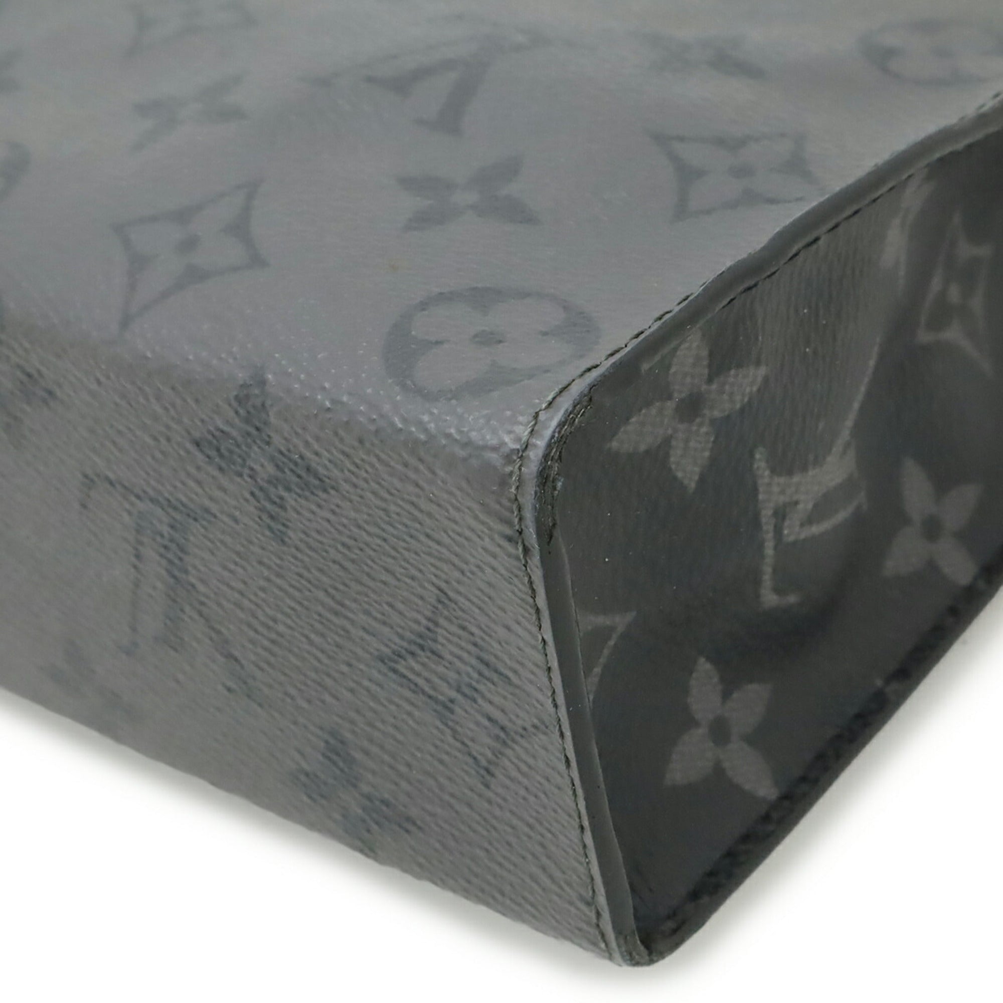 Louis Vuitton Black Gray Monogram Eclipse Clutch Bag Handbag Pochette Pouch (Pre-Owned)