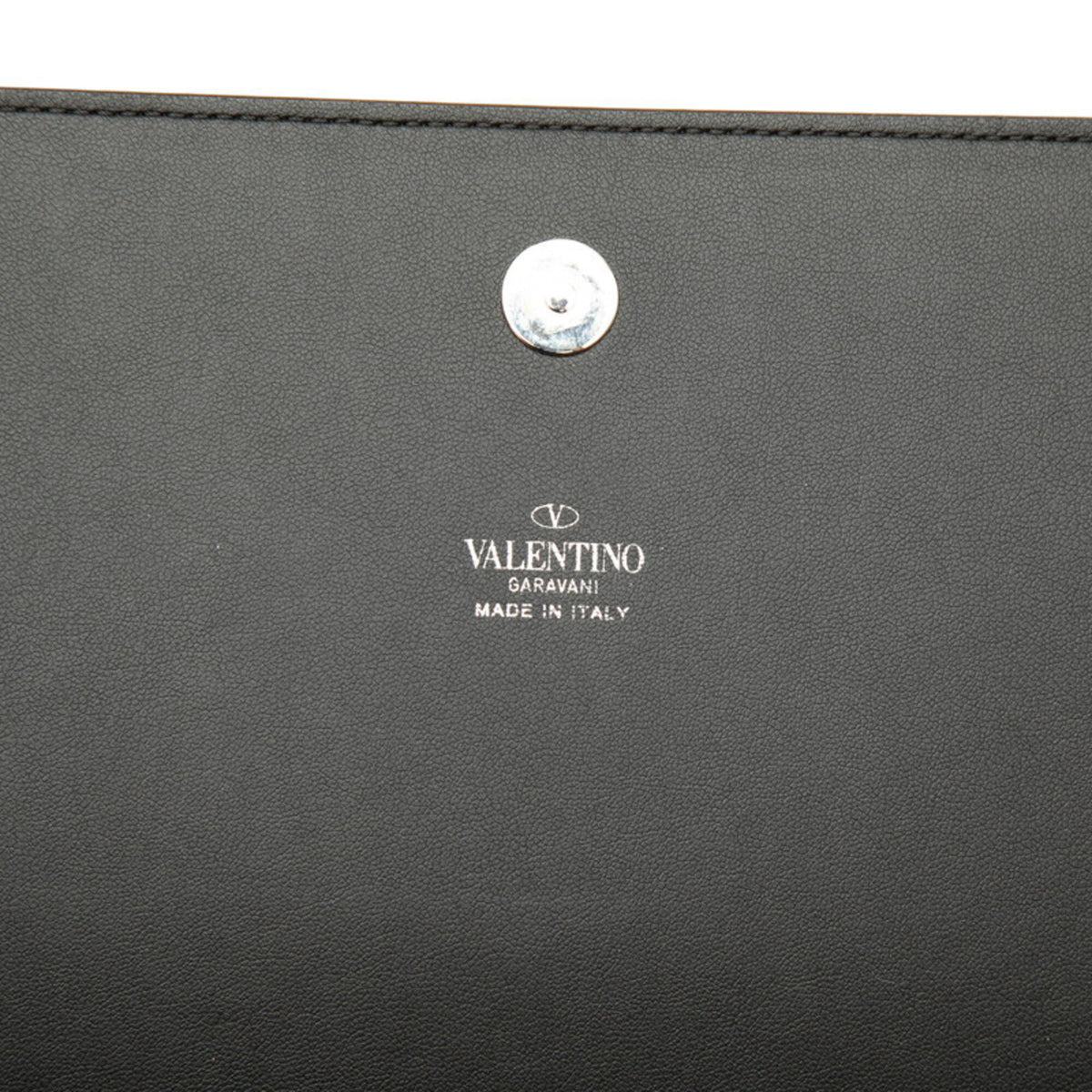 Valentino Black Leather Clutch Bag (Pre-Owned)