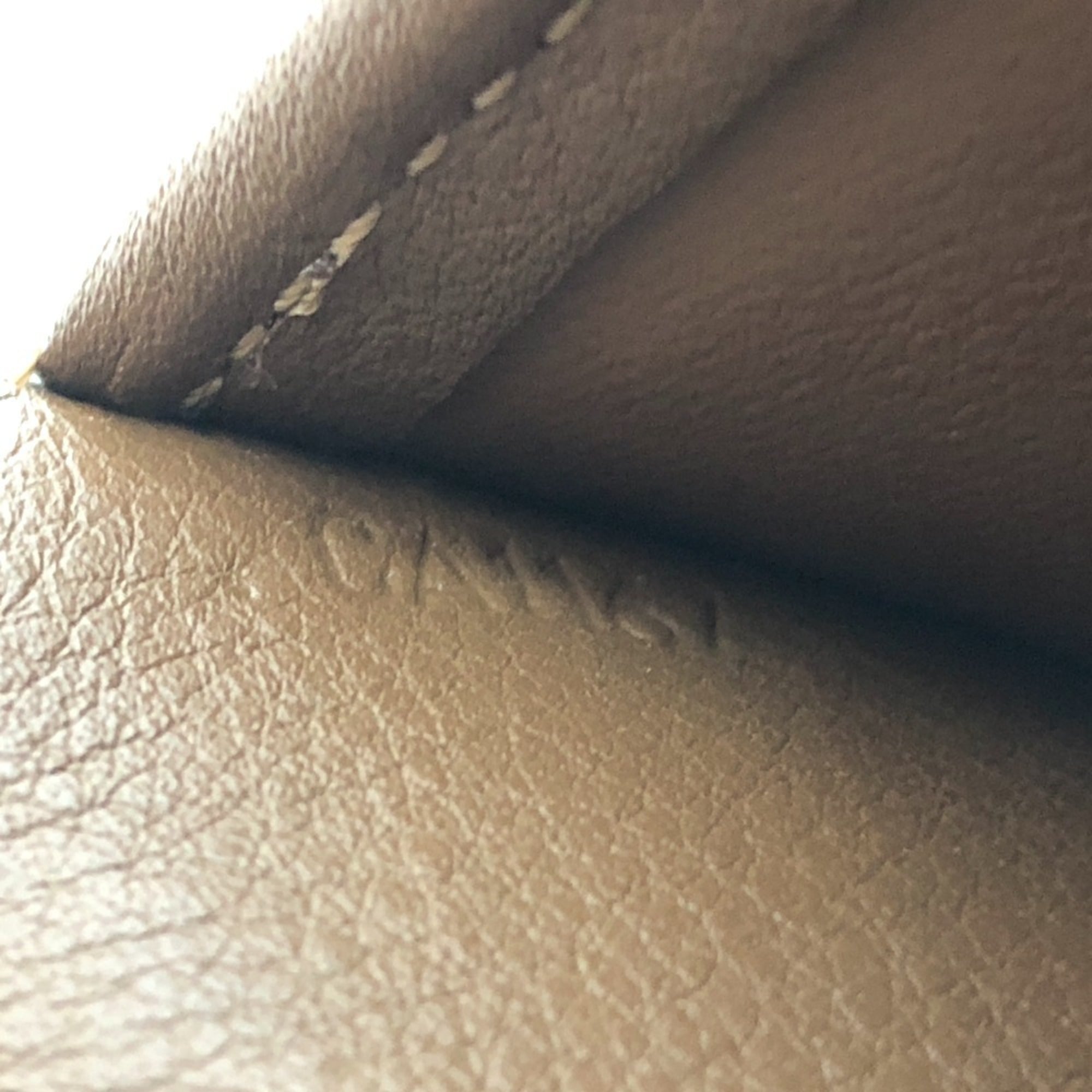 Louis Vuitton Brown Leather Long Wallet (Bi-Fold) (Pre-Owned)