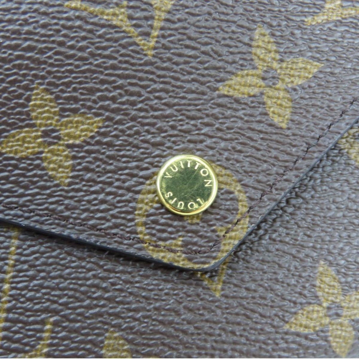 Louis Vuitton Brown Monogram Wallet (Tri-Fold) (Pre-Owned)