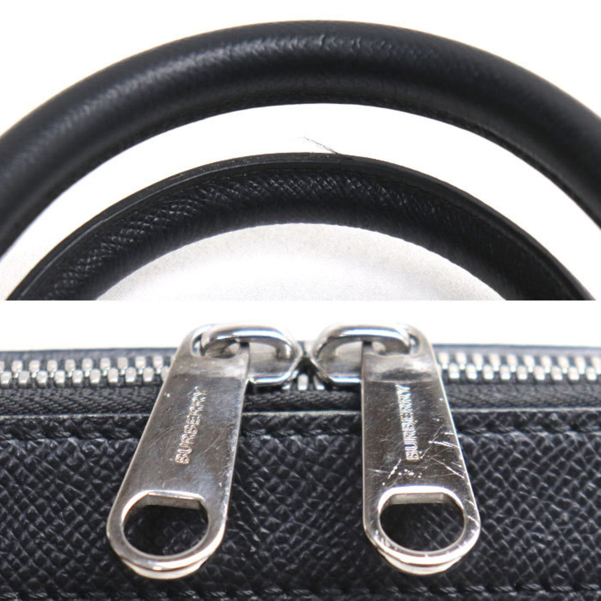 Burberry Black Leather Briefcase (Pre-Owned)
