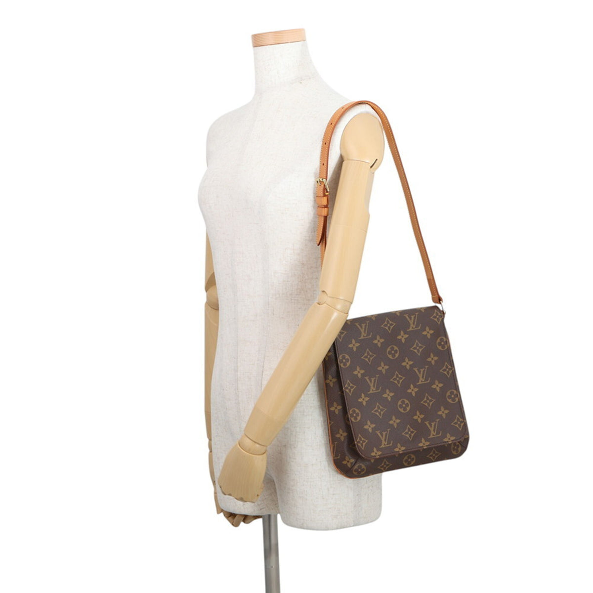 Louis Vuitton Brown Monogram Canvas Handbag Shoulder Bag (Pre-Owned)
