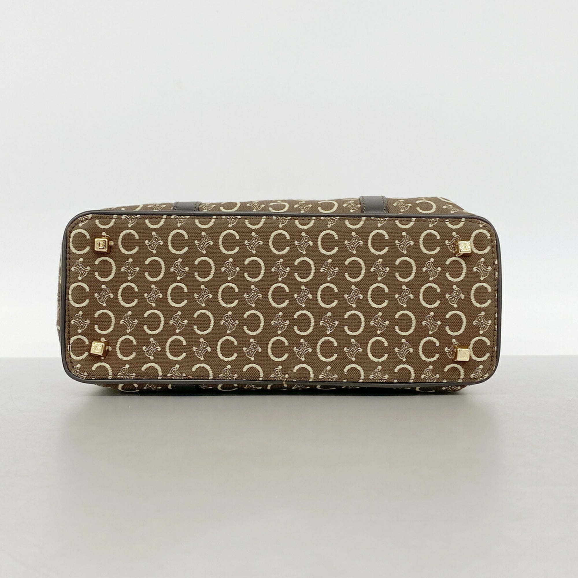 Celine Brown Canvas Handbag (Pre-Owned)