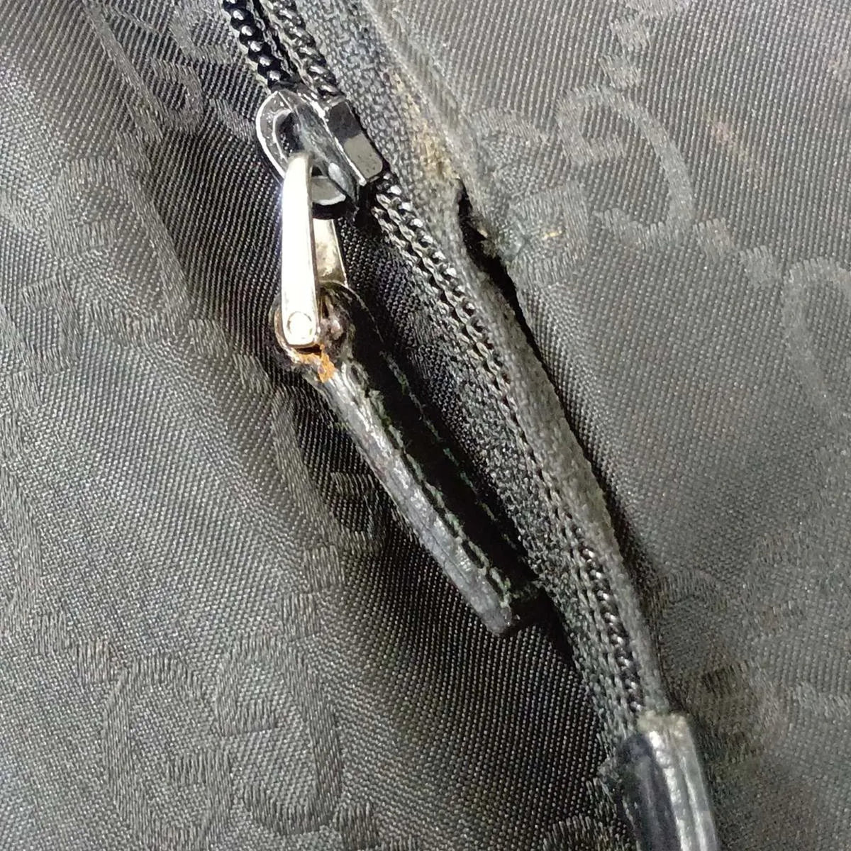 Gucci Black Leather Nylon Backpack Shoulder Bag (Pre-Owned)