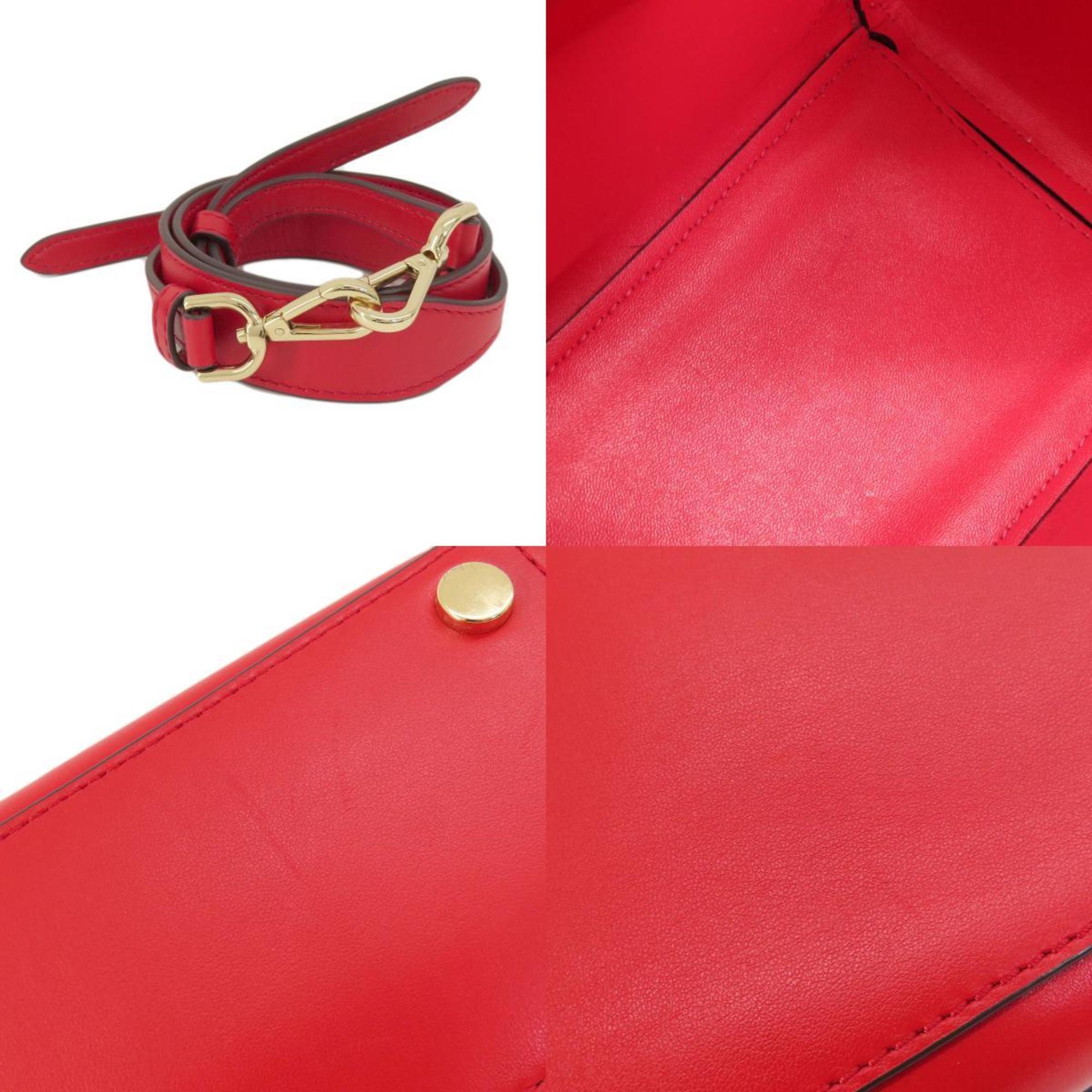 Michael Kors Red Color Leather Handbag (Pre-Owned)