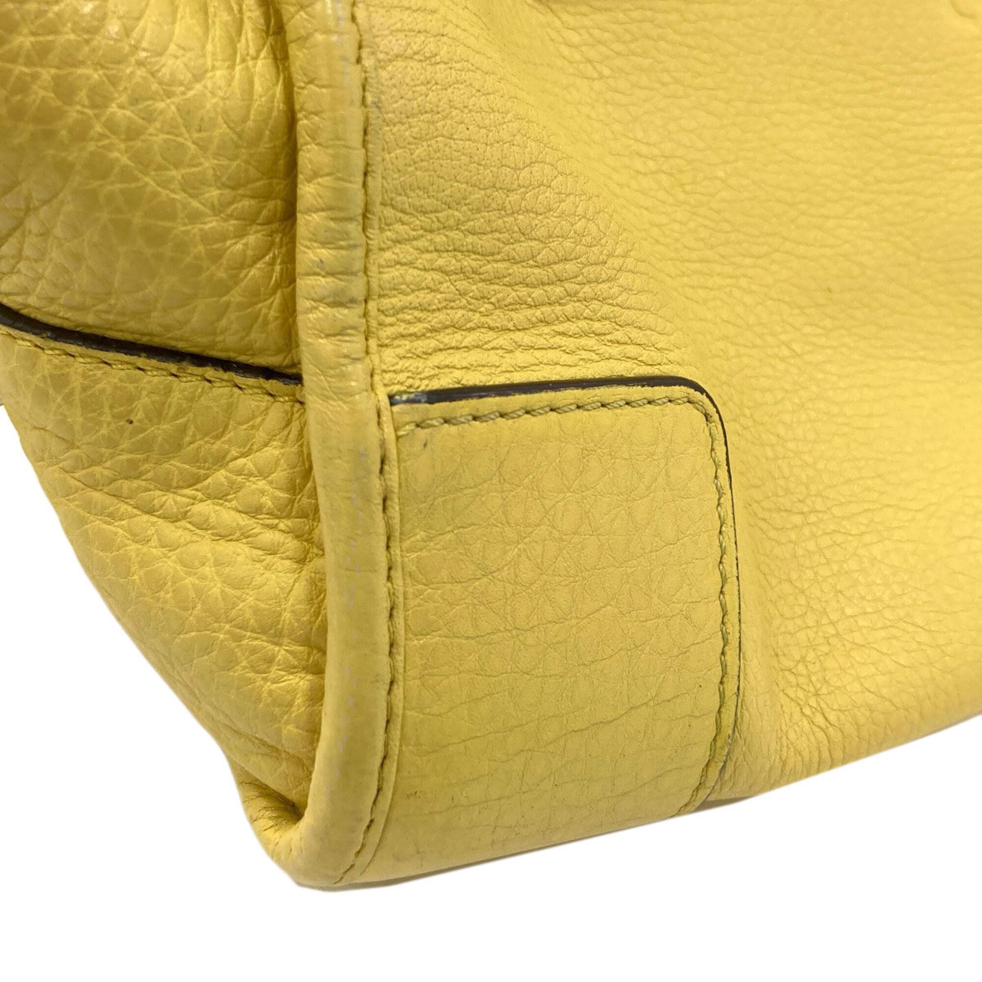 Loewe Yellow Leather Handbag (Pre-Owned)