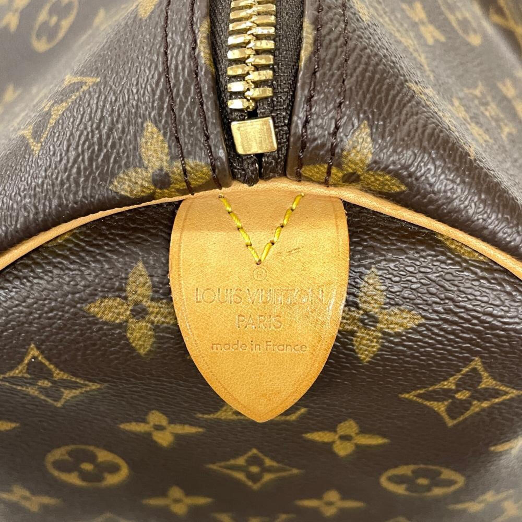 Louis Vuitton Brown Monogram Canvas Boston Bag (Pre-Owned)