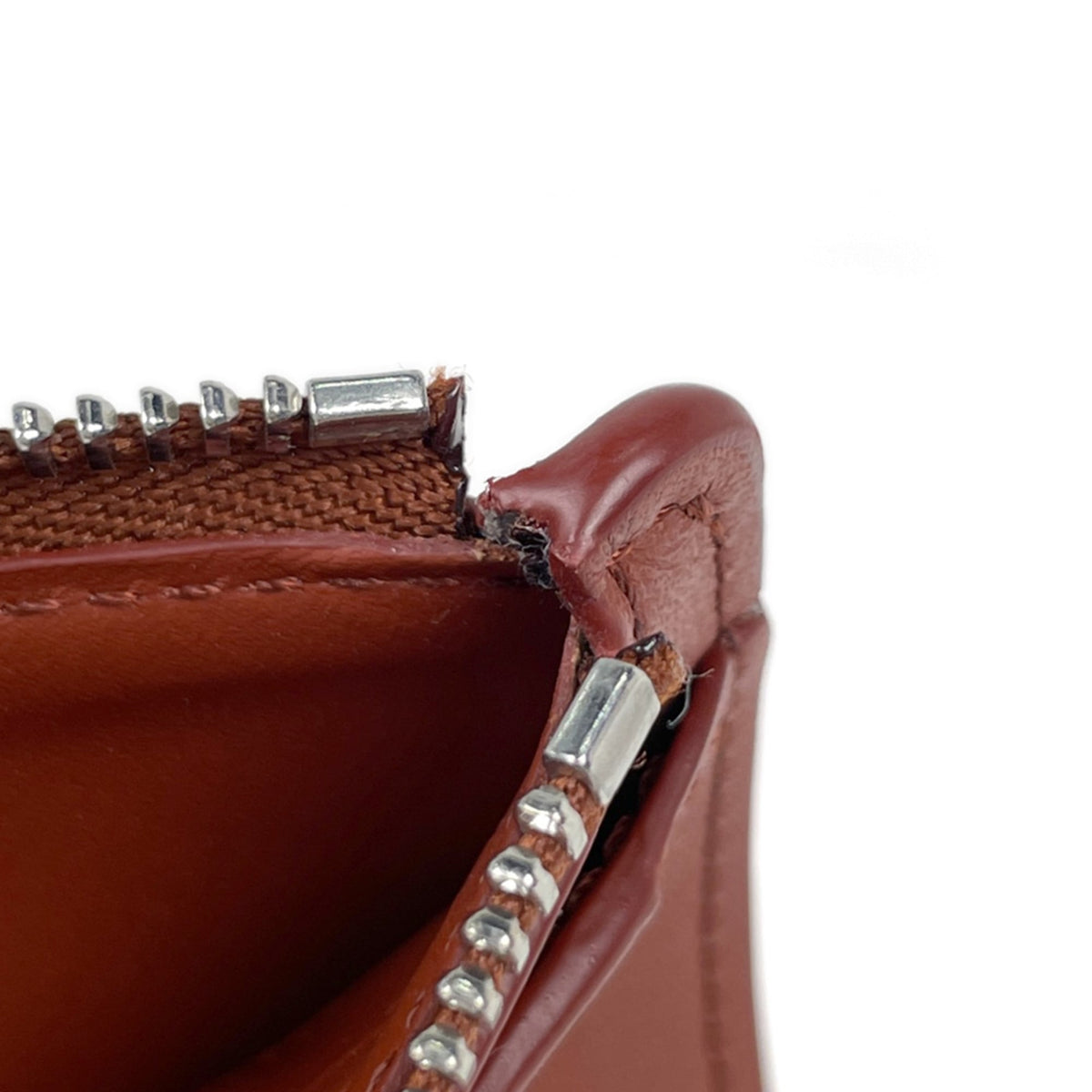 Loewe Brown Leather Coin Purse/Coin Case (Pre-Owned)