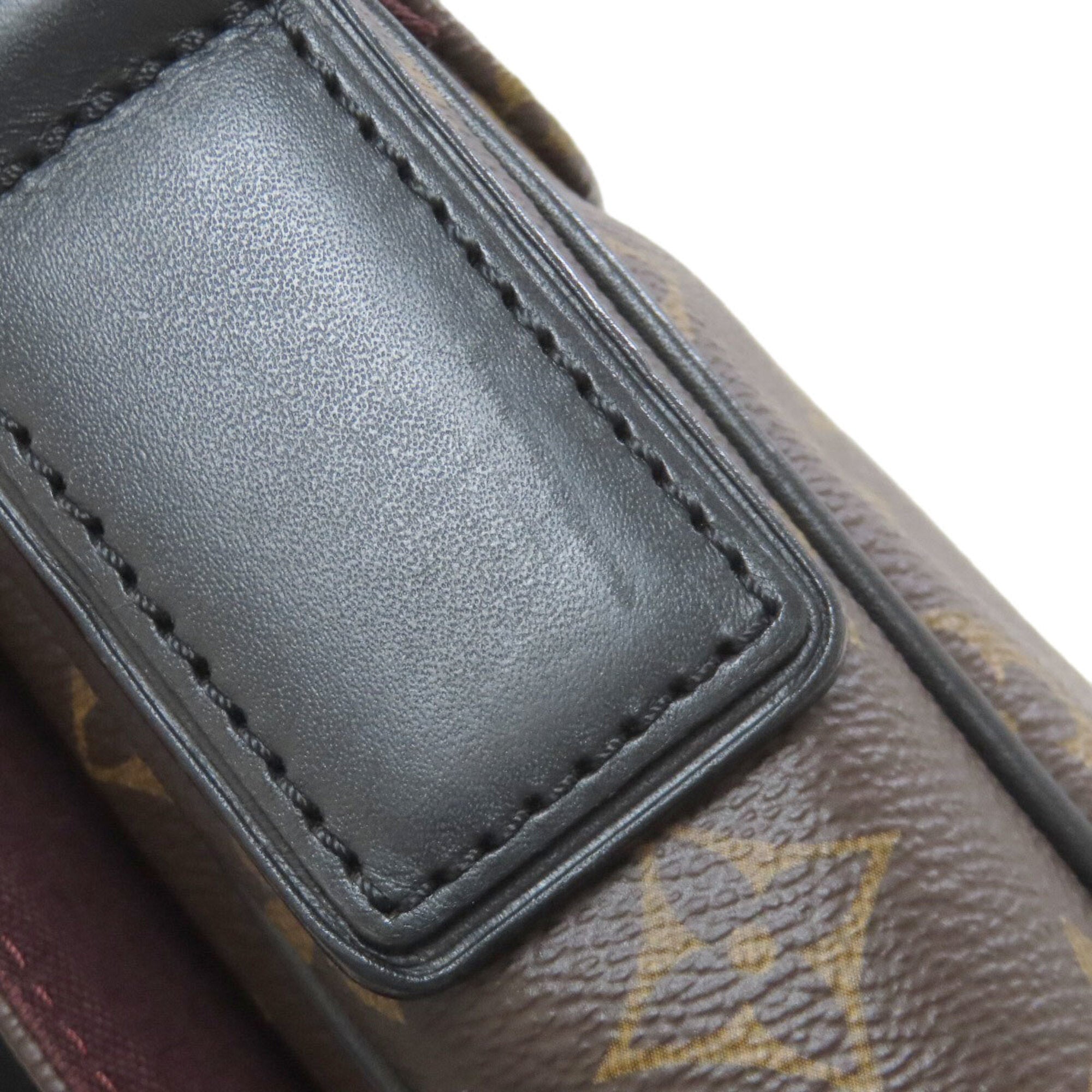 Louis Vuitton Black Brown Monogram Monogram Canvas Shoulder Bag (Pre-Owned)