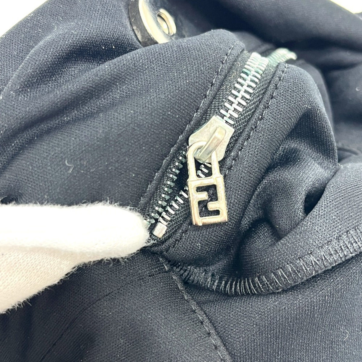 Fendi Black Satin Handbag (Pre-Owned)