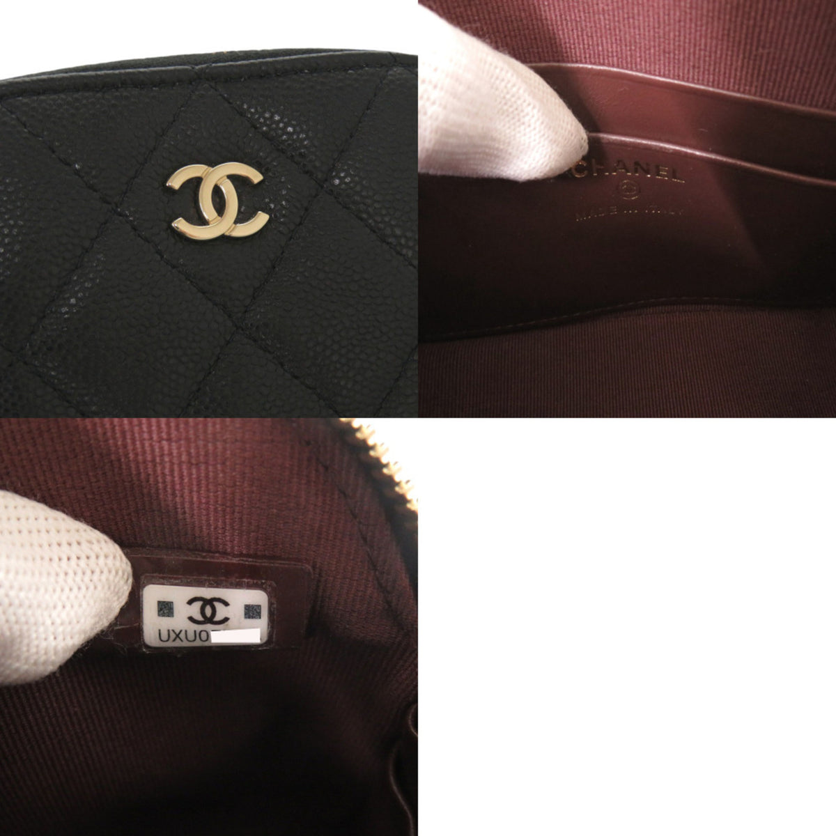 Chanel Black Grained Calfskin Shoulder Bag (Pre-Owned)