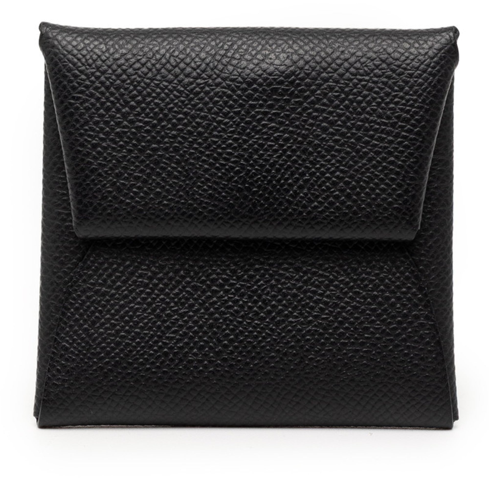 Hermes Bastia Black Epsom Leather Coin Purse/Coin Case (Pre-Owned)