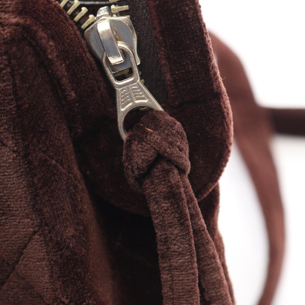 Chanel Matelasse Brown Fabric Backpack Handbag (Pre-Owned)