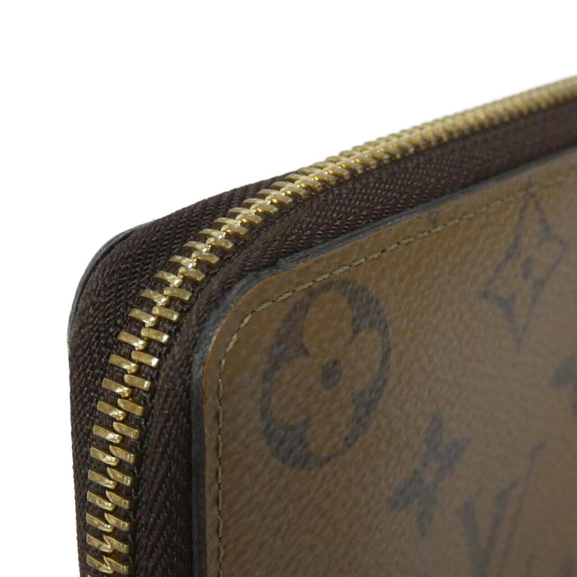 Louis Vuitton Brown Coated Canvas Long Wallet (Bi-Fold) (Pre-Owned)