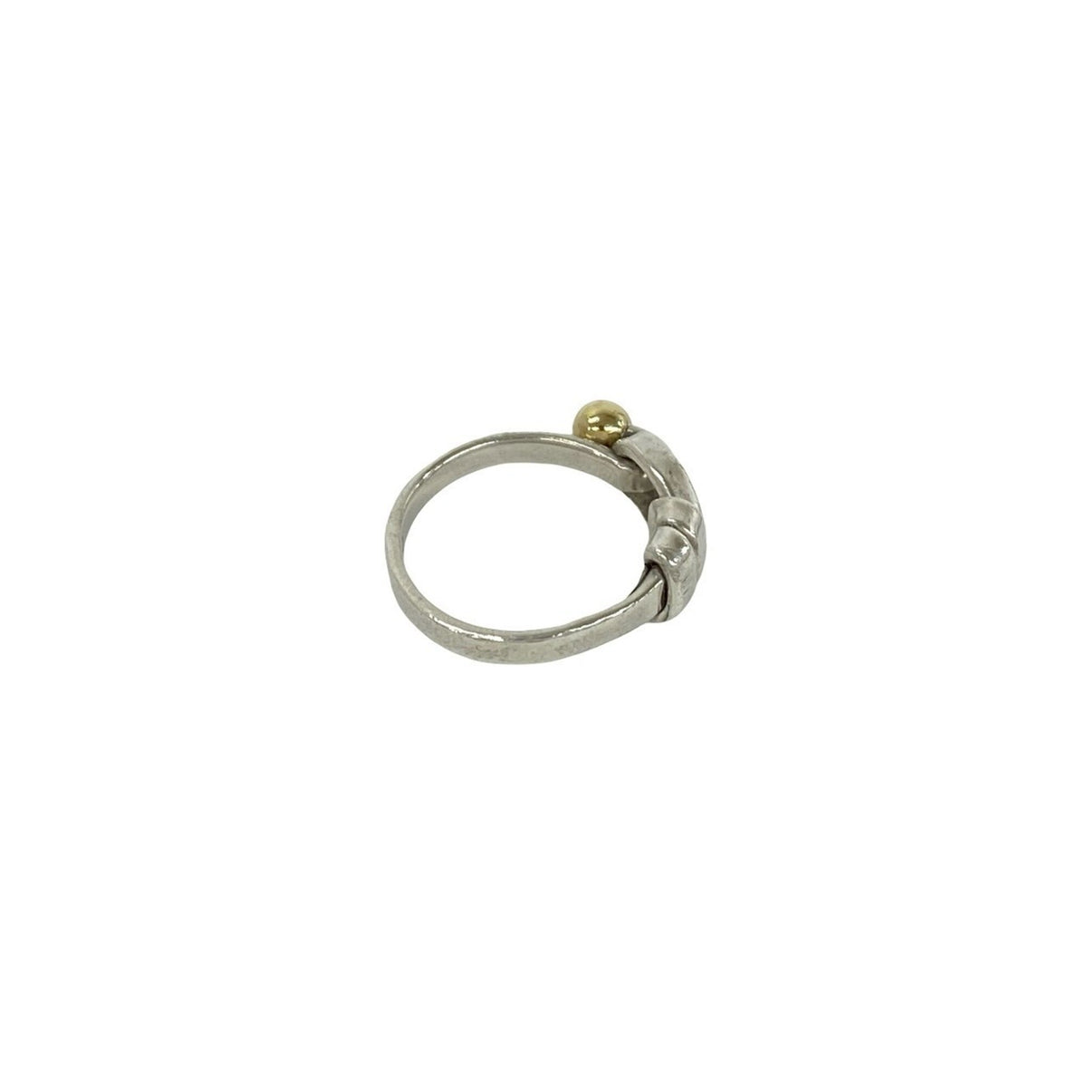 Tiffany Gold Silver Yellow Gold (18K) Silver 925 Band Ring (Pre-Owned)