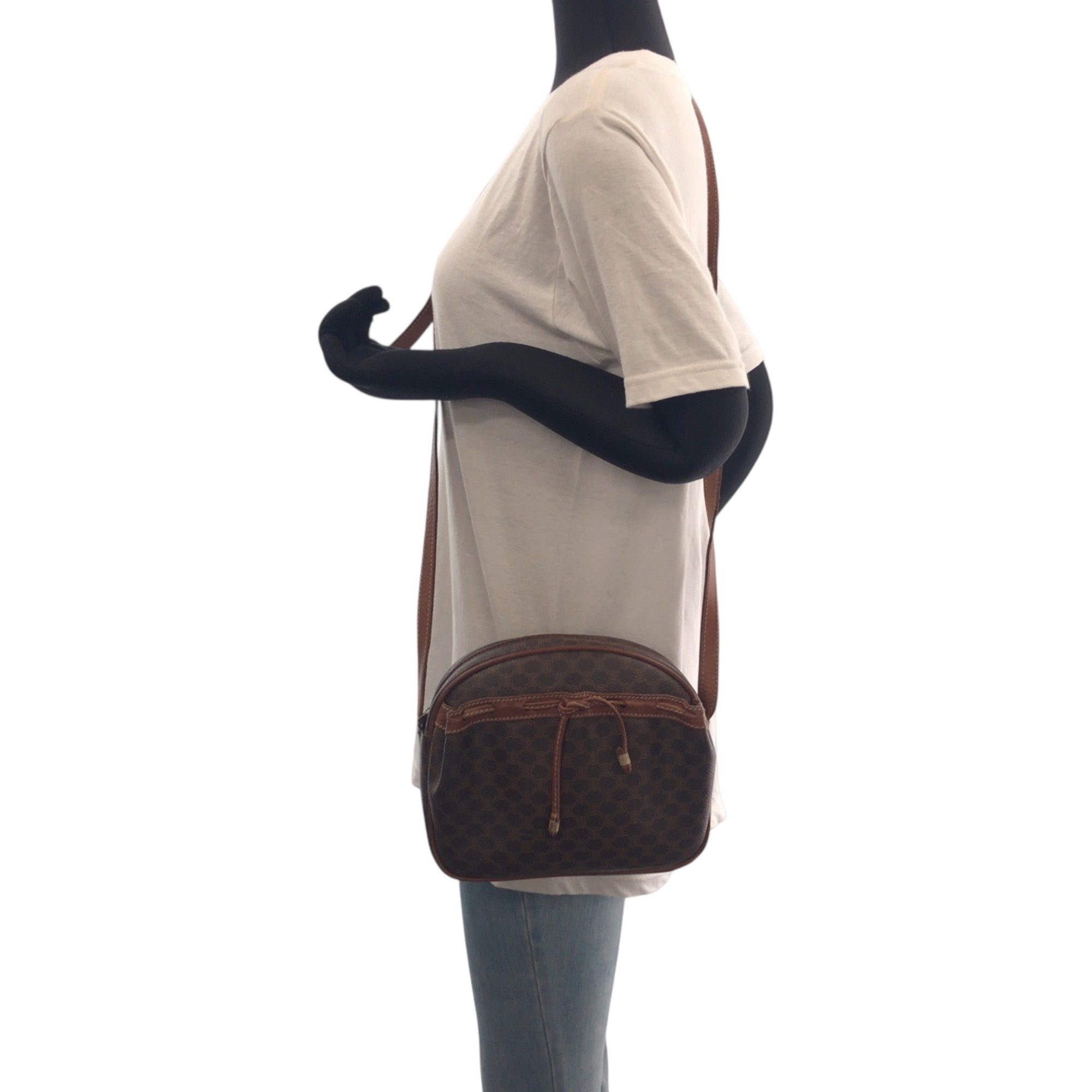 Celine Brown Pvc Pochette Shoulder Bag (Pre-Owned)