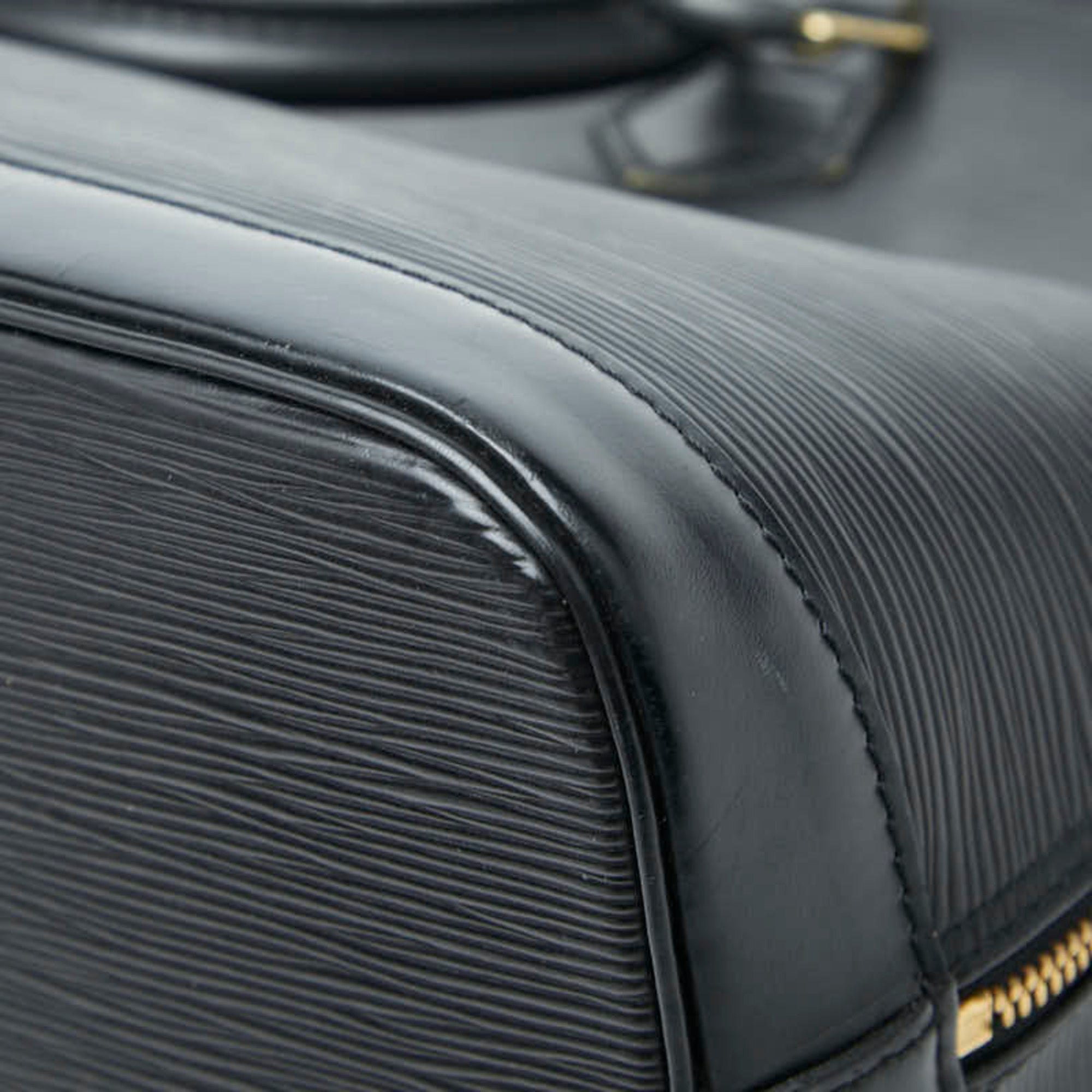 Louis Vuitton Black Noir Leather Handbag (Pre-Owned)