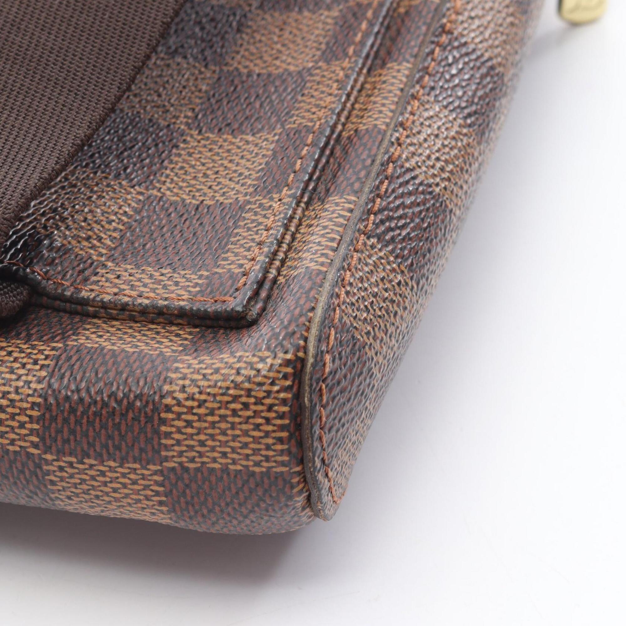 Louis Vuitton Brown Ebene Coated Canvas Fanny Pack Handbag (Pre-Owned)