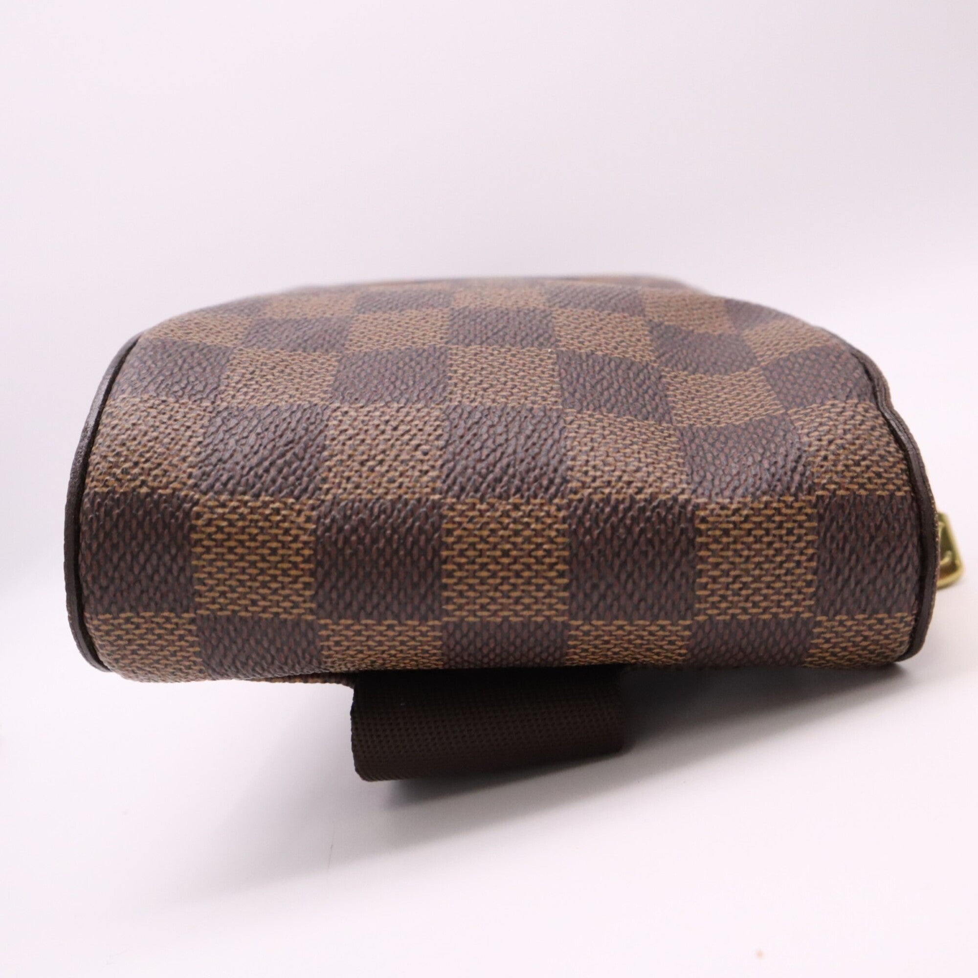 Louis Vuitton Damier Beige Brown Coated Canvas Leather Shoulder Bag (Pre-Owned)